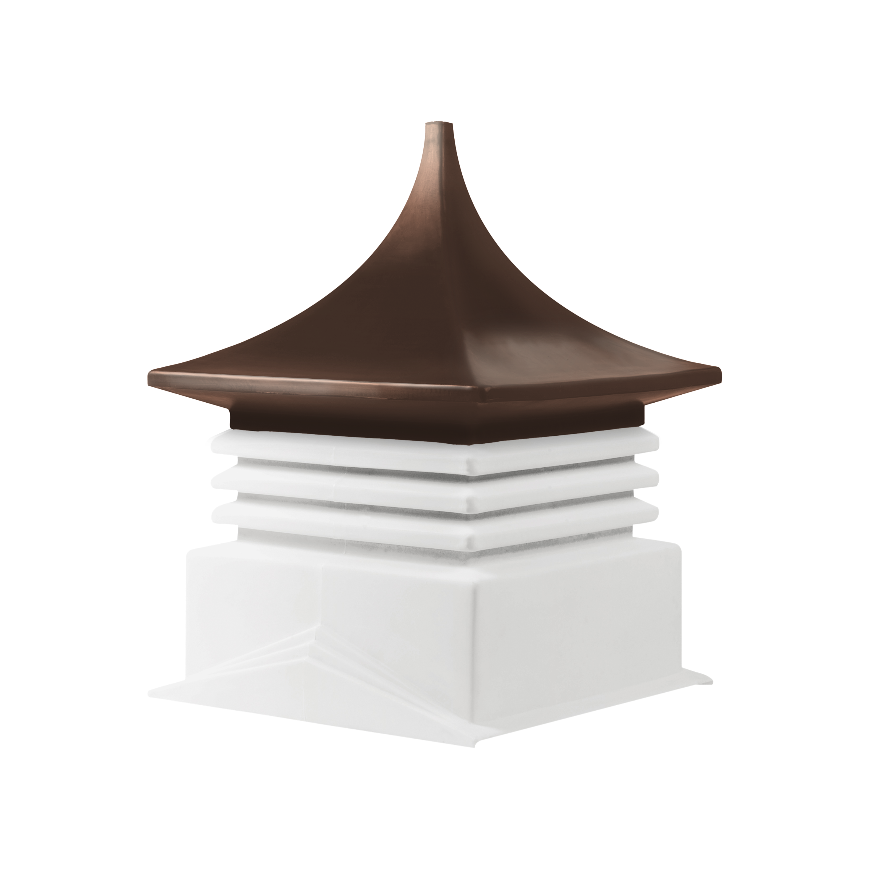 Cupola Brown top, white base