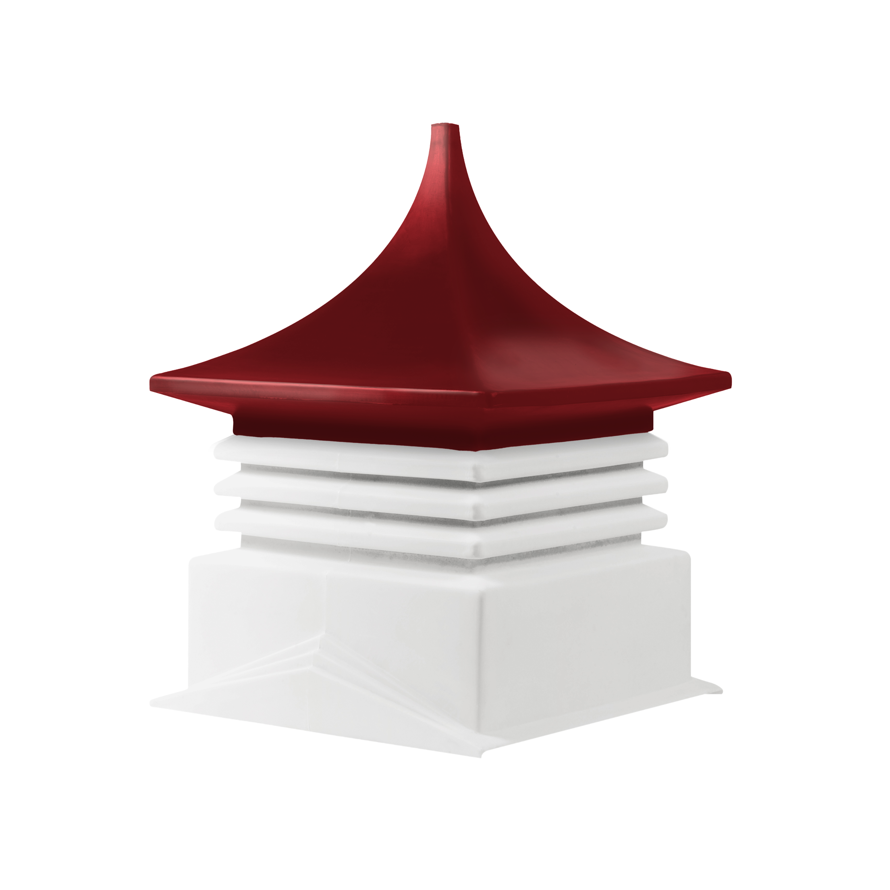 Cupola Red top, white base