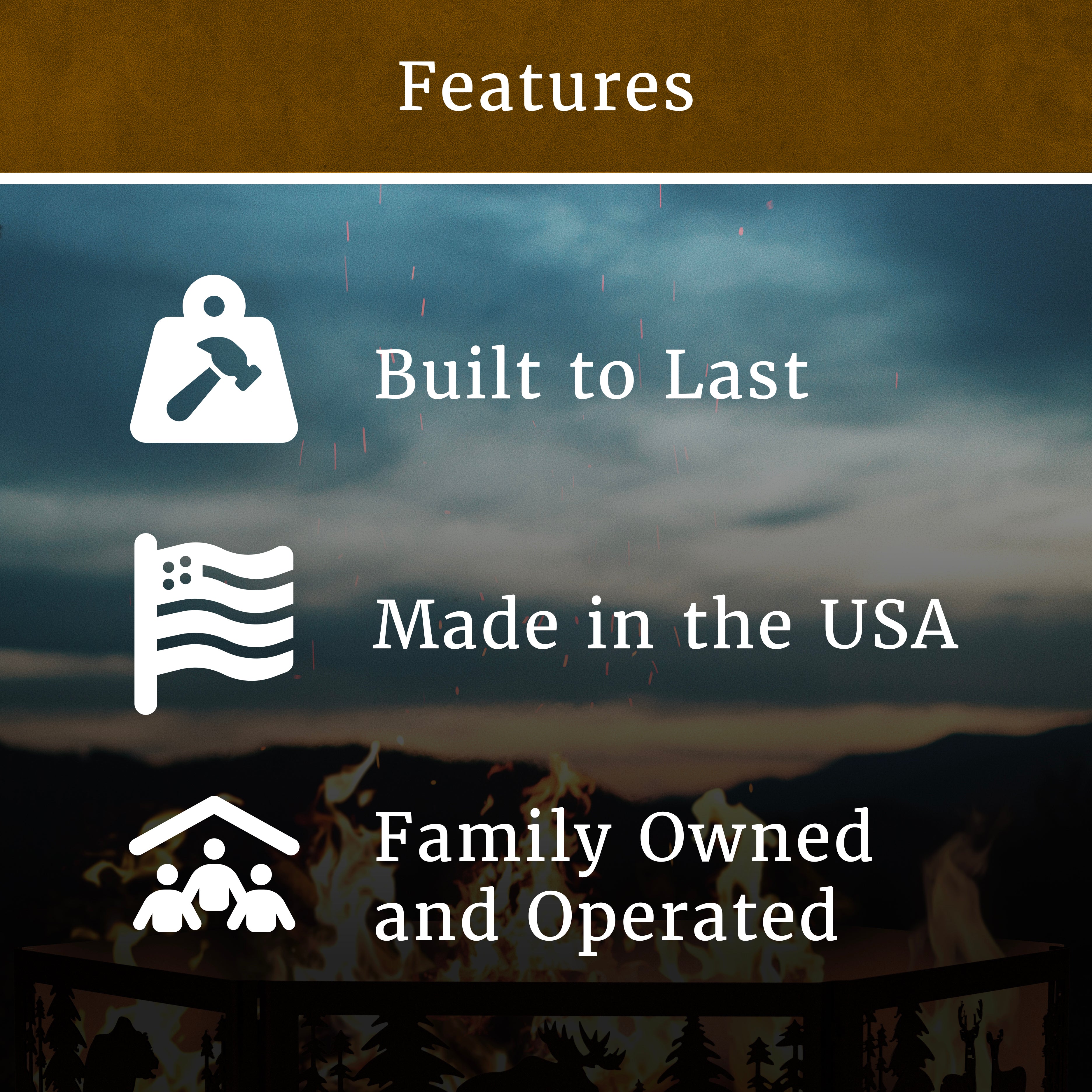 Hand-Crafted Portable Deer Fire Ring w/ WARRANTY