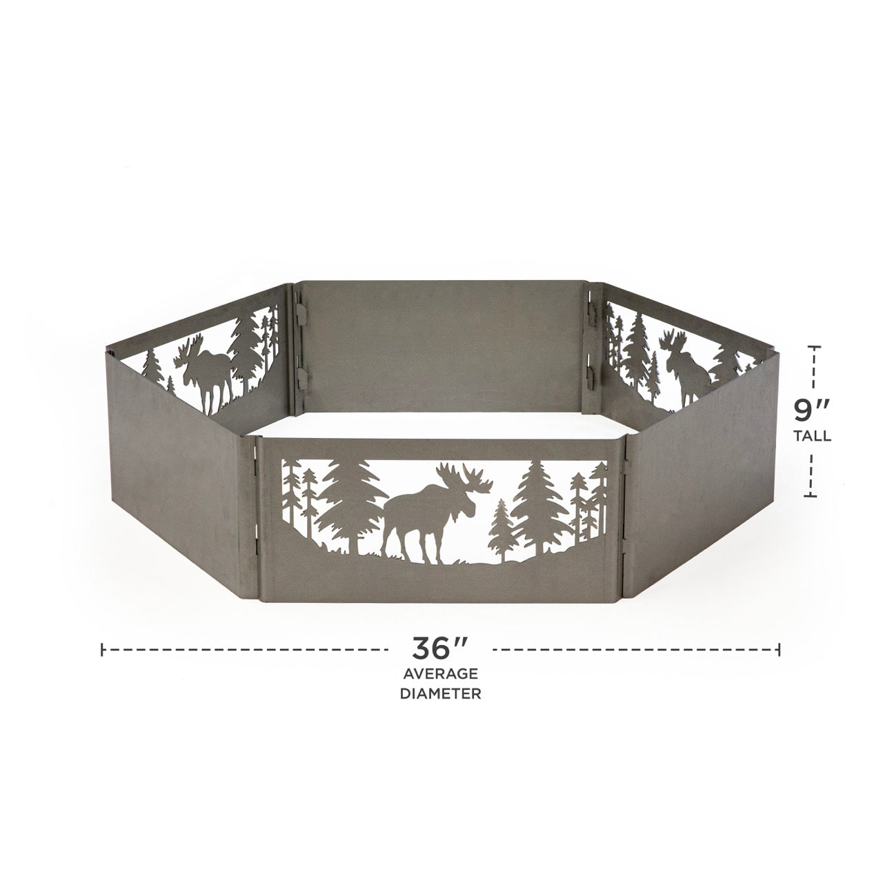 Hand-Crafted Portable Moose Fire Ring w/ WARRANTY