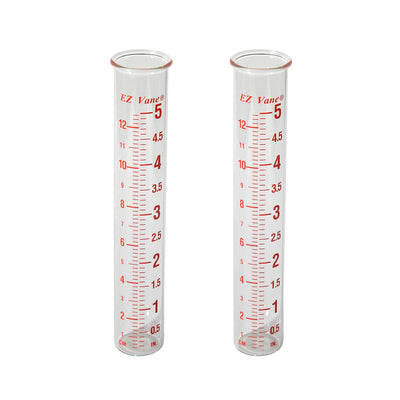 2 Glass Tubes - Replacement for Rain Gauge