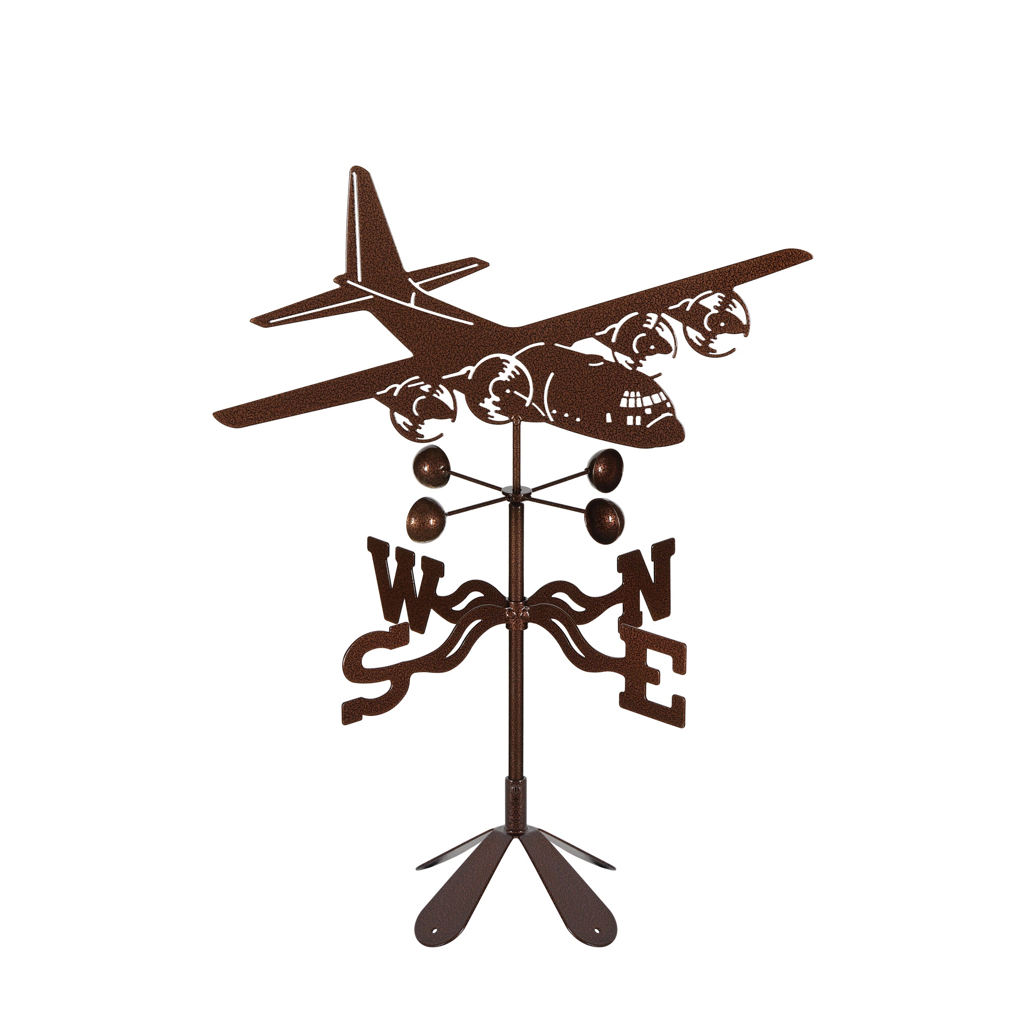 C-130 Airplane Weathervane 4 Sided Mount