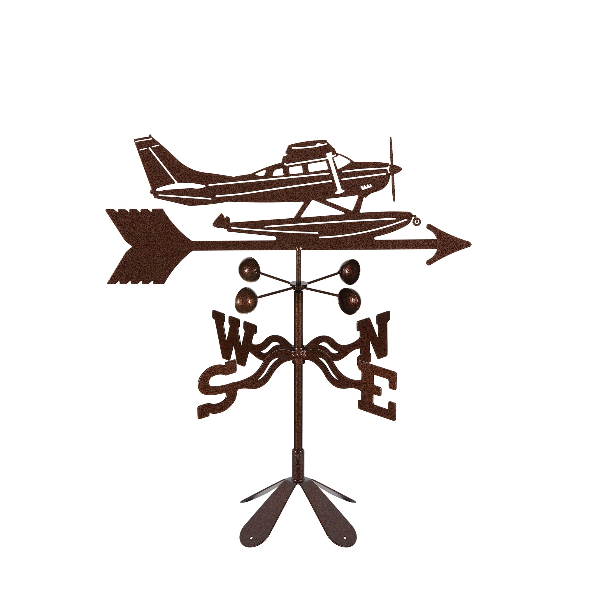 Float Plane Weathervane 4 Sided Mount