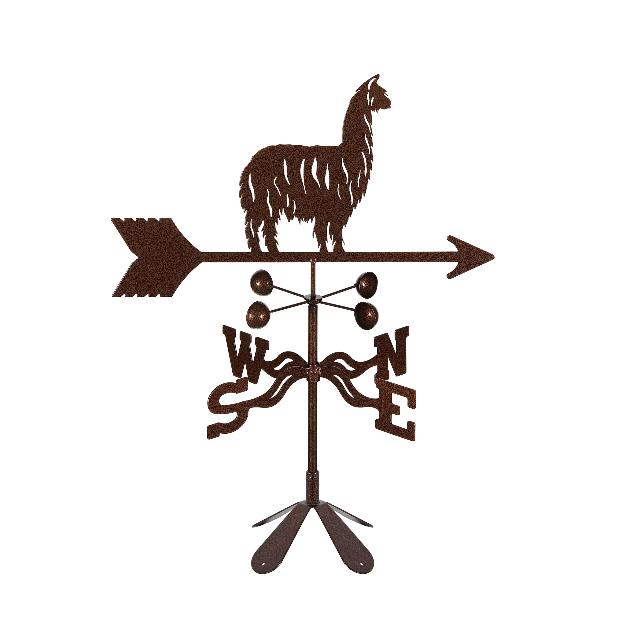 Alpaca/Llama Weathervane 4 Sided Mount