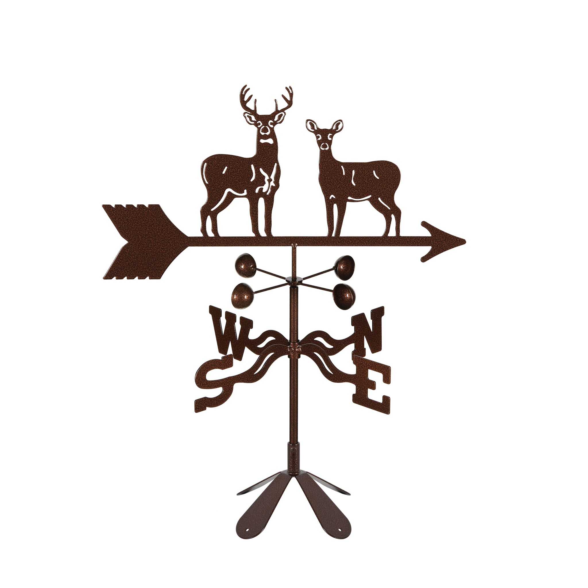Standing Deer Weathervane 4 Sided Mount
