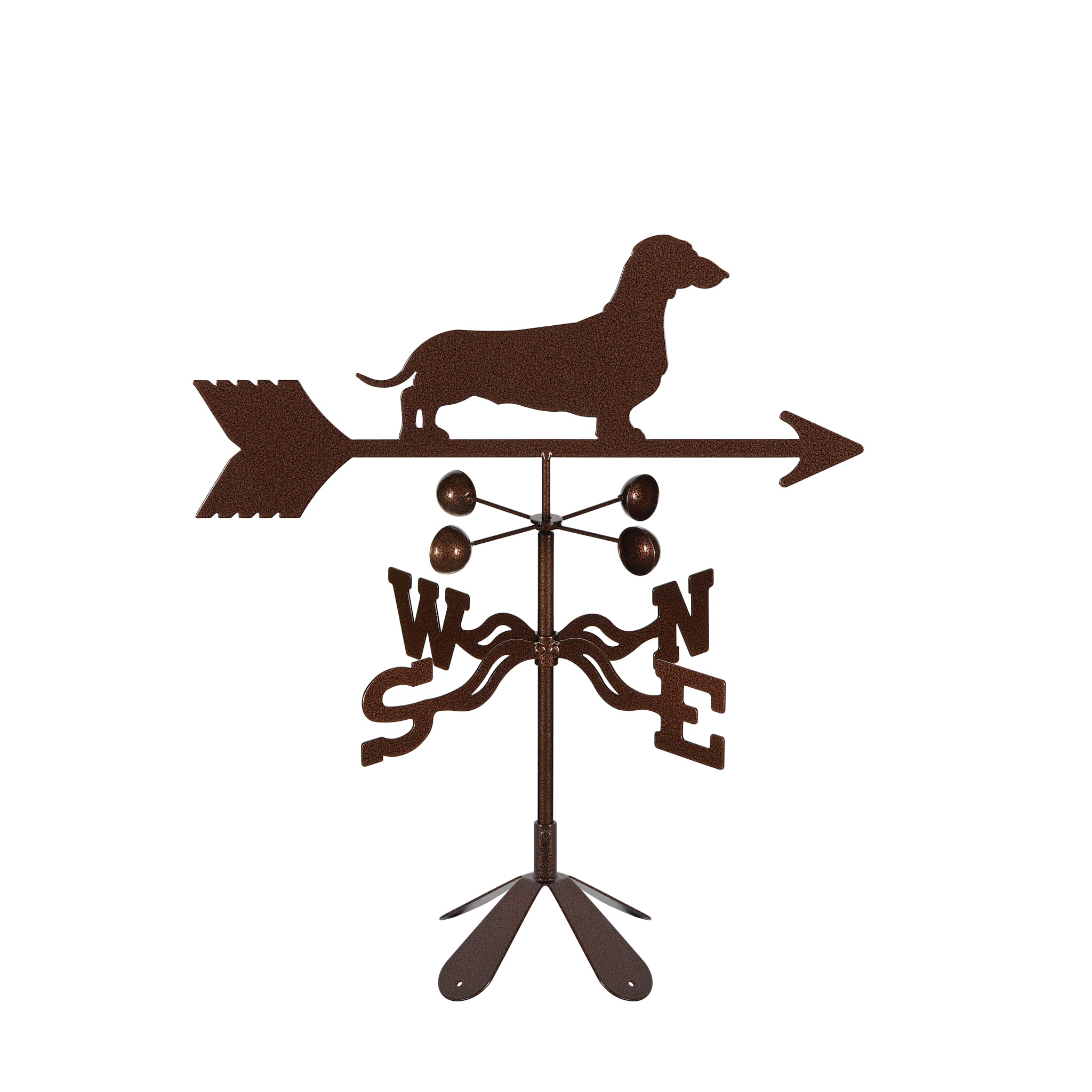 Dachshund Weathervane 4 Sided Mount