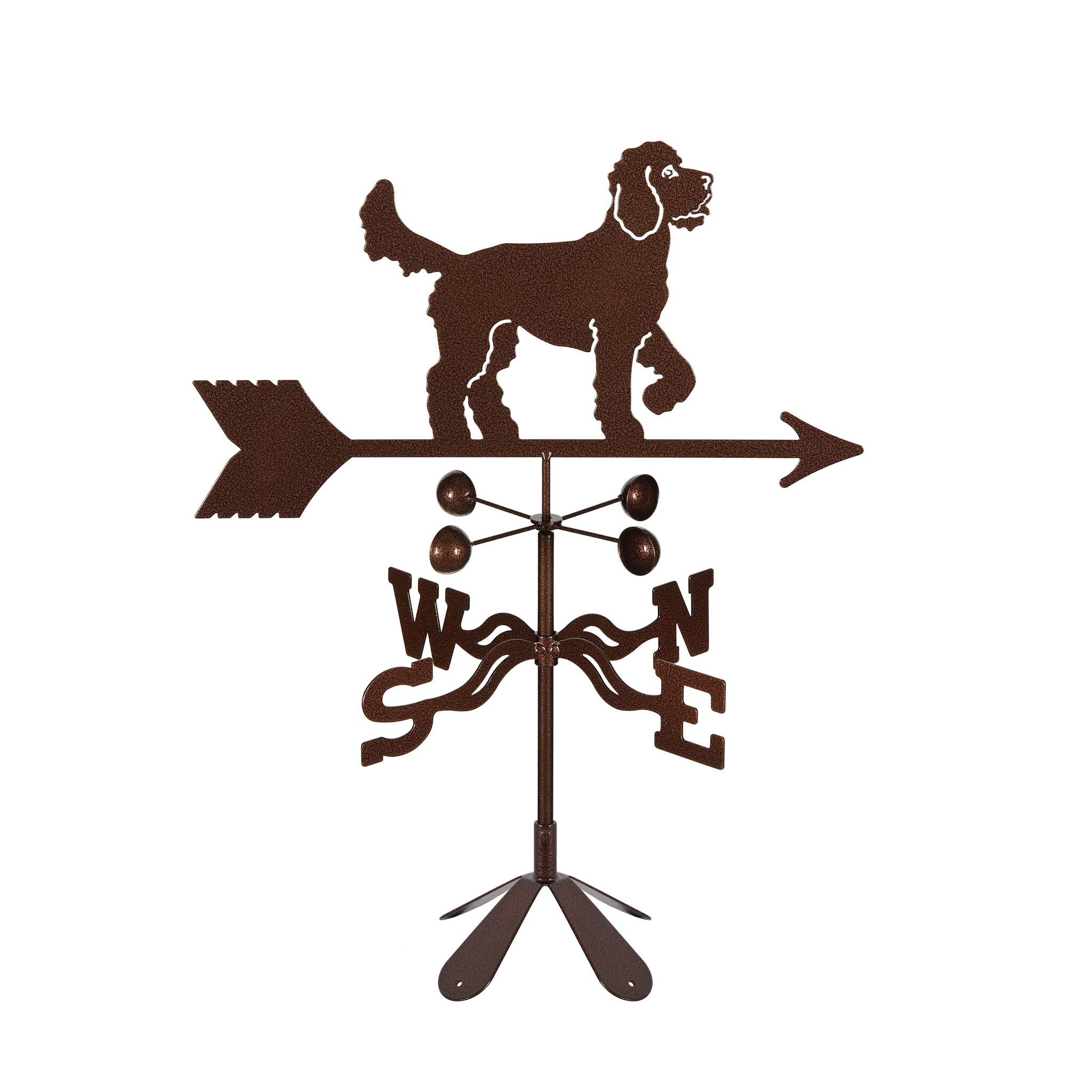Golden Doodle Weathervane 4 Sided Mount