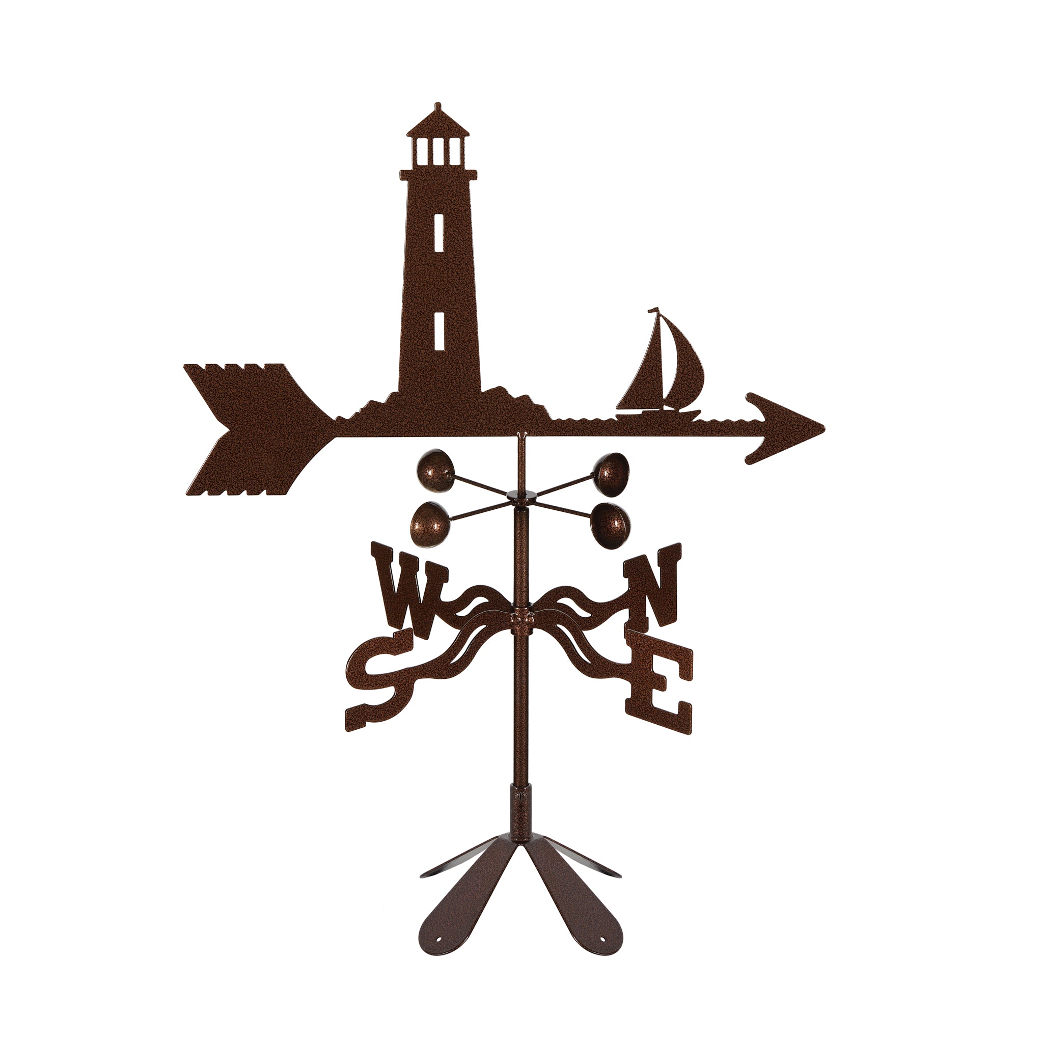 Lighthouse Weathervane 4 Sided Mount