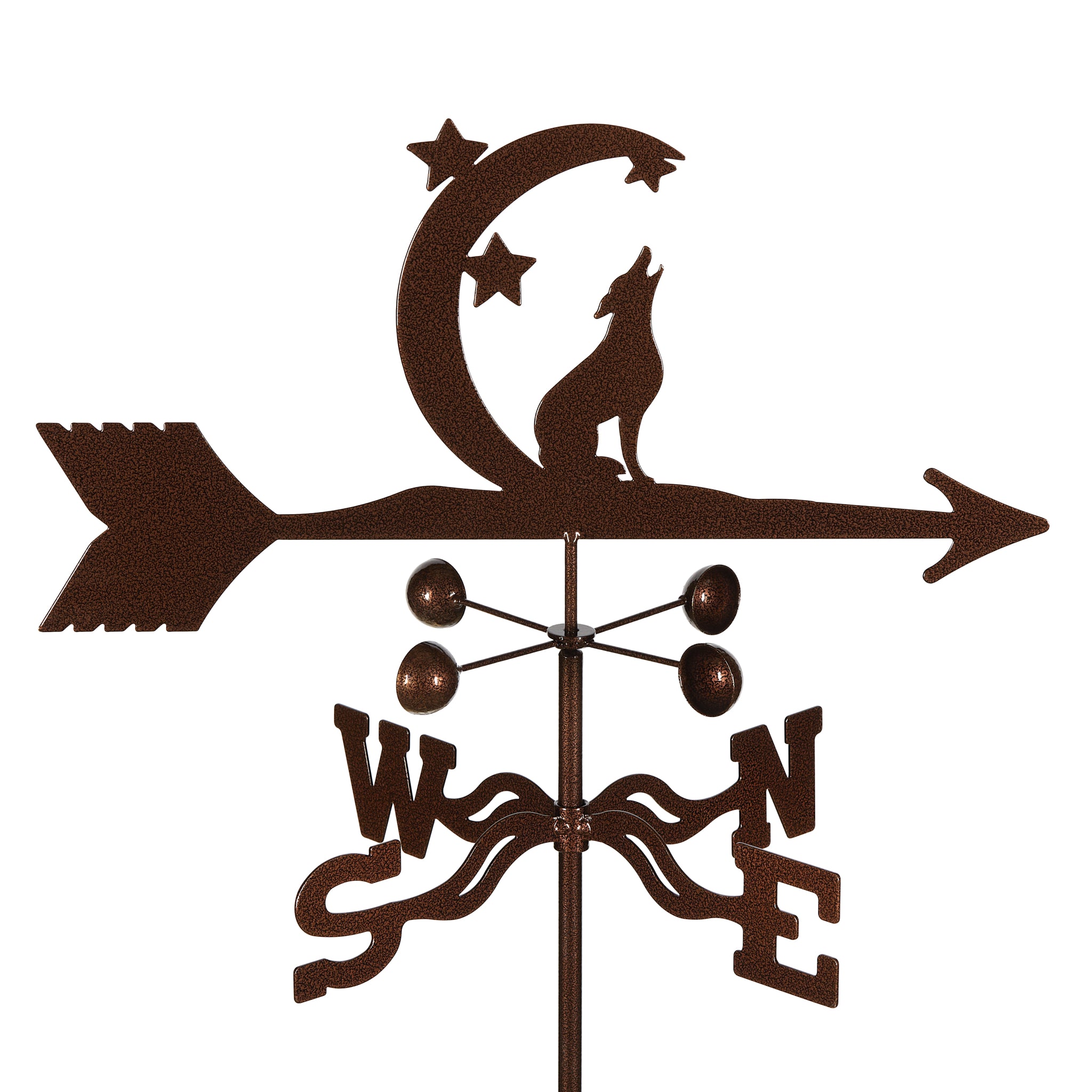 Coyote with Moon & Stars Weathervane