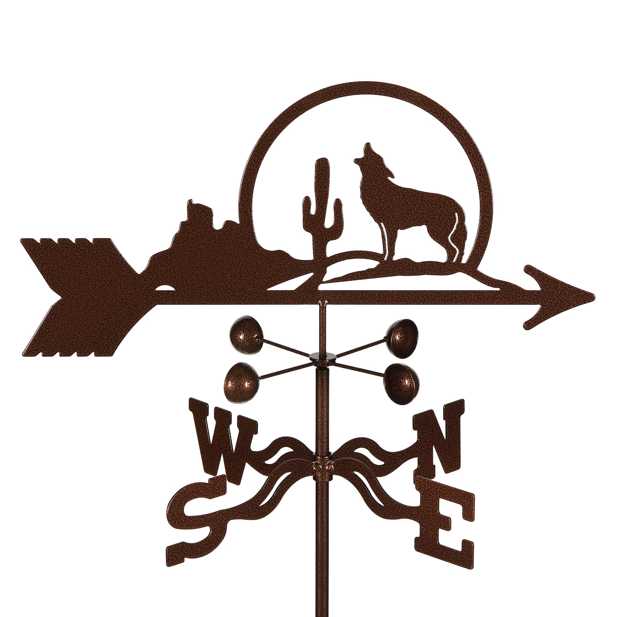 Coyote with Cactus Weathervane