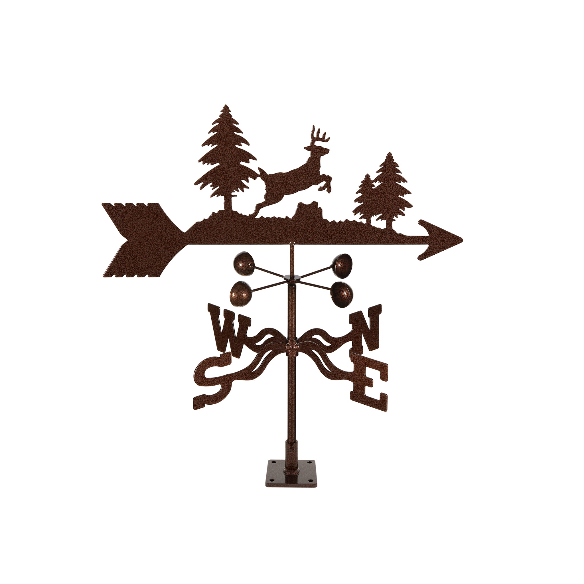 Jumping Deer Weathervane Deck Mount