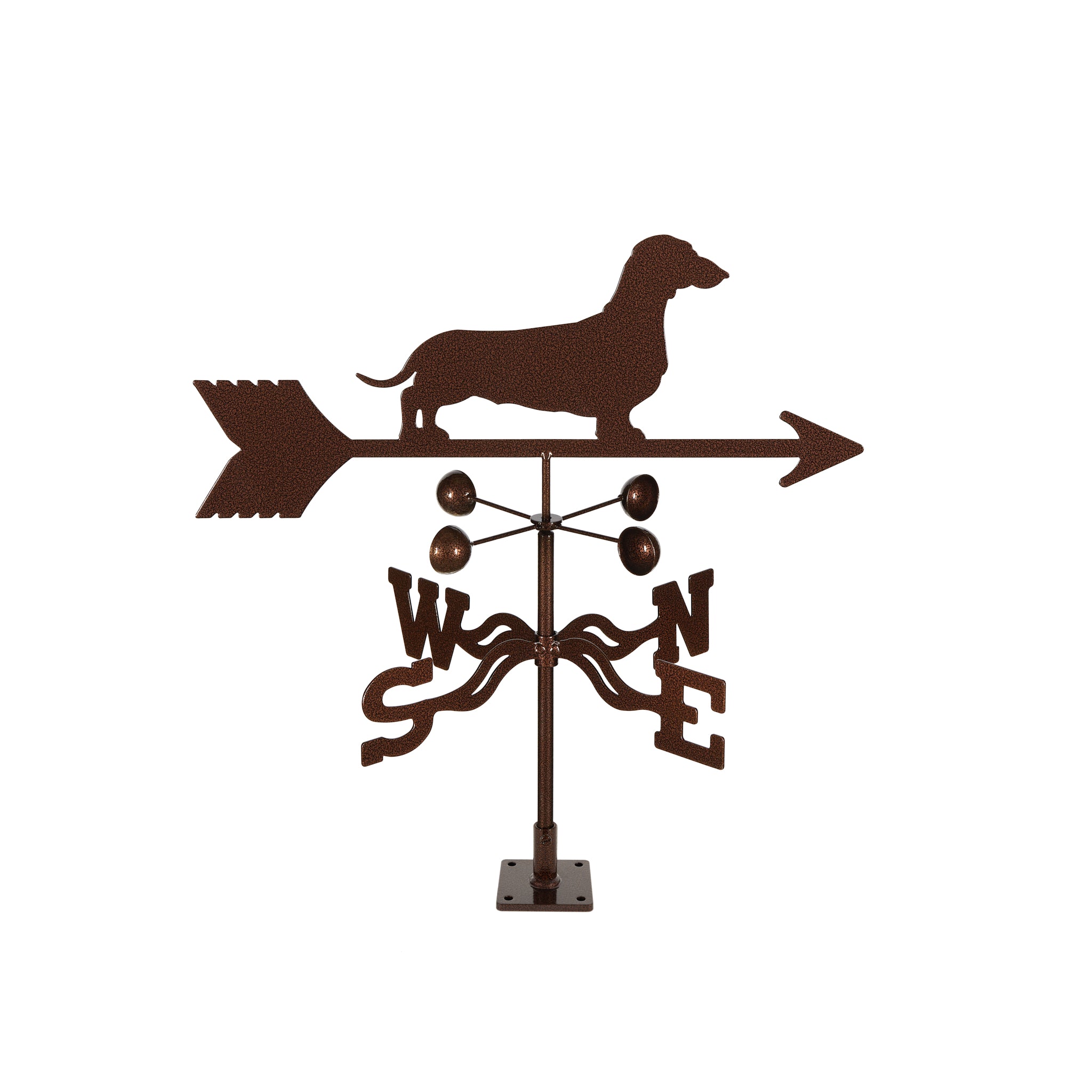 Dachshund Weathervane Deck Mount