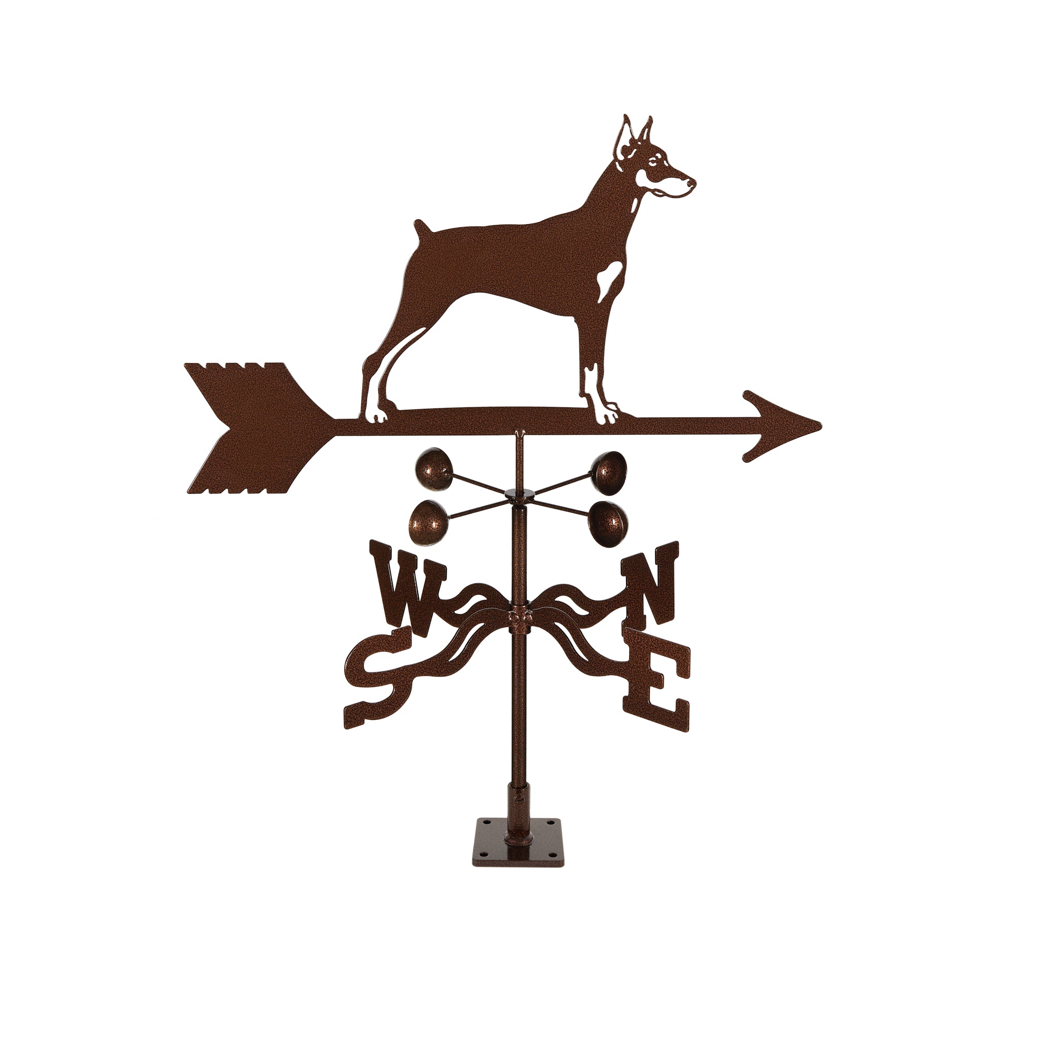 Doberman Weathervane Deck Mount