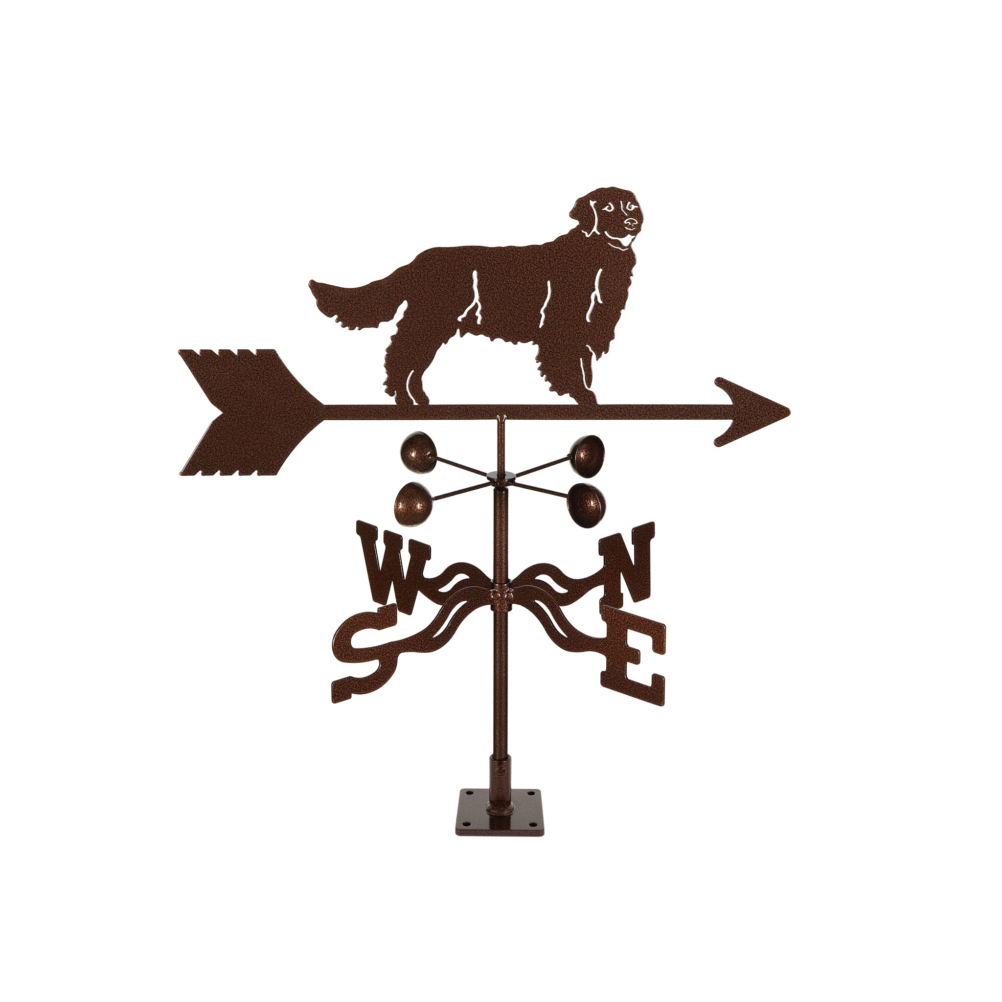 Golden Retriever Weathervane Deck Mount
