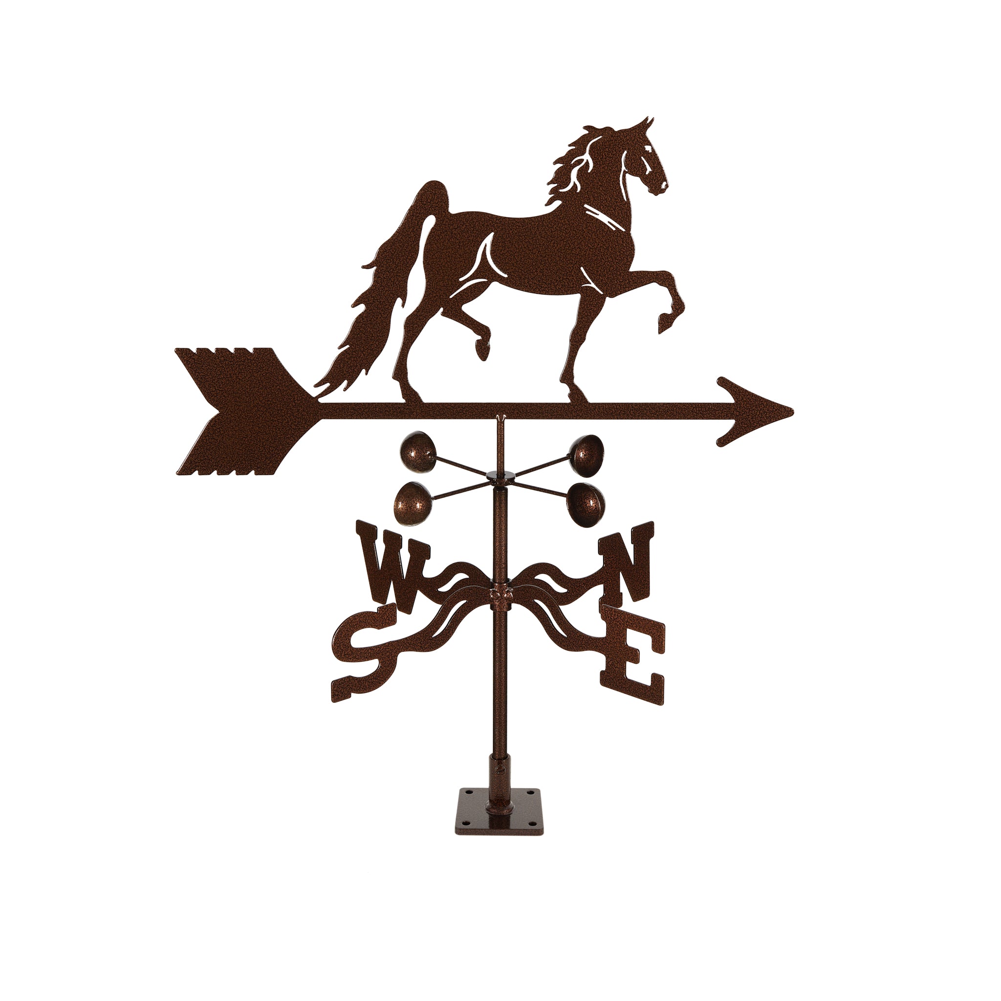 Saddlebred Horse Weathervane Deck Mount