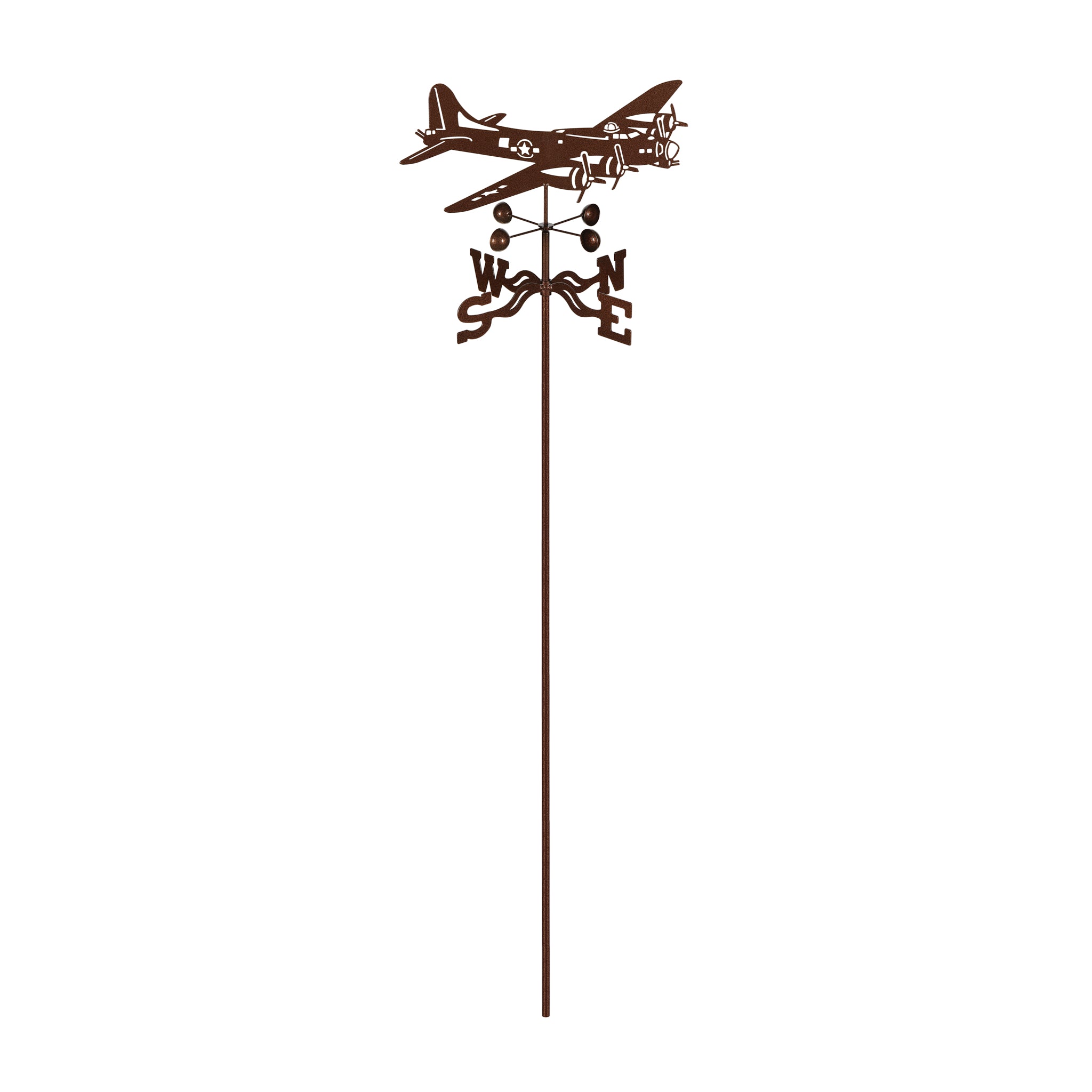 B-17 Airplane Weathervane Garden Mount