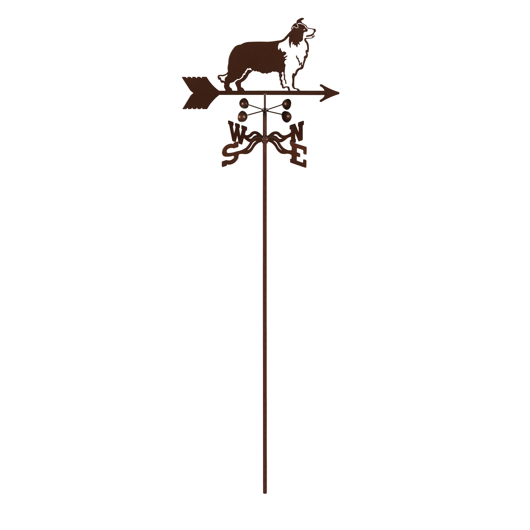 Border Collie Weathervane Garden Mount