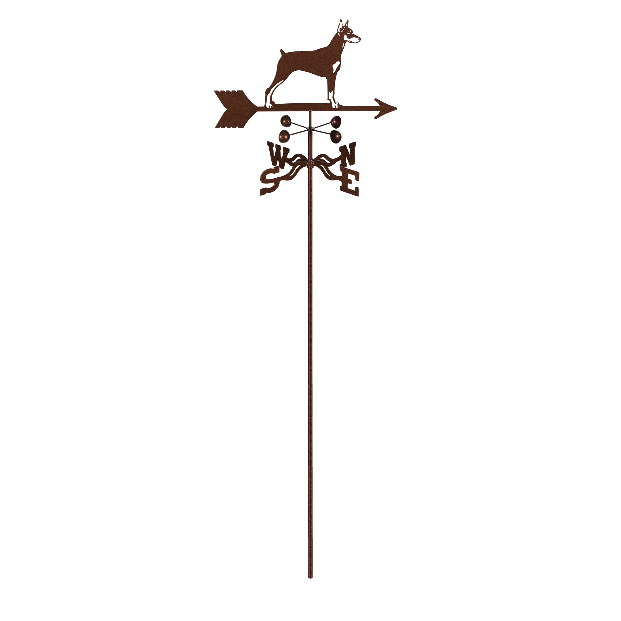Doberman Weathervane Garden Mount