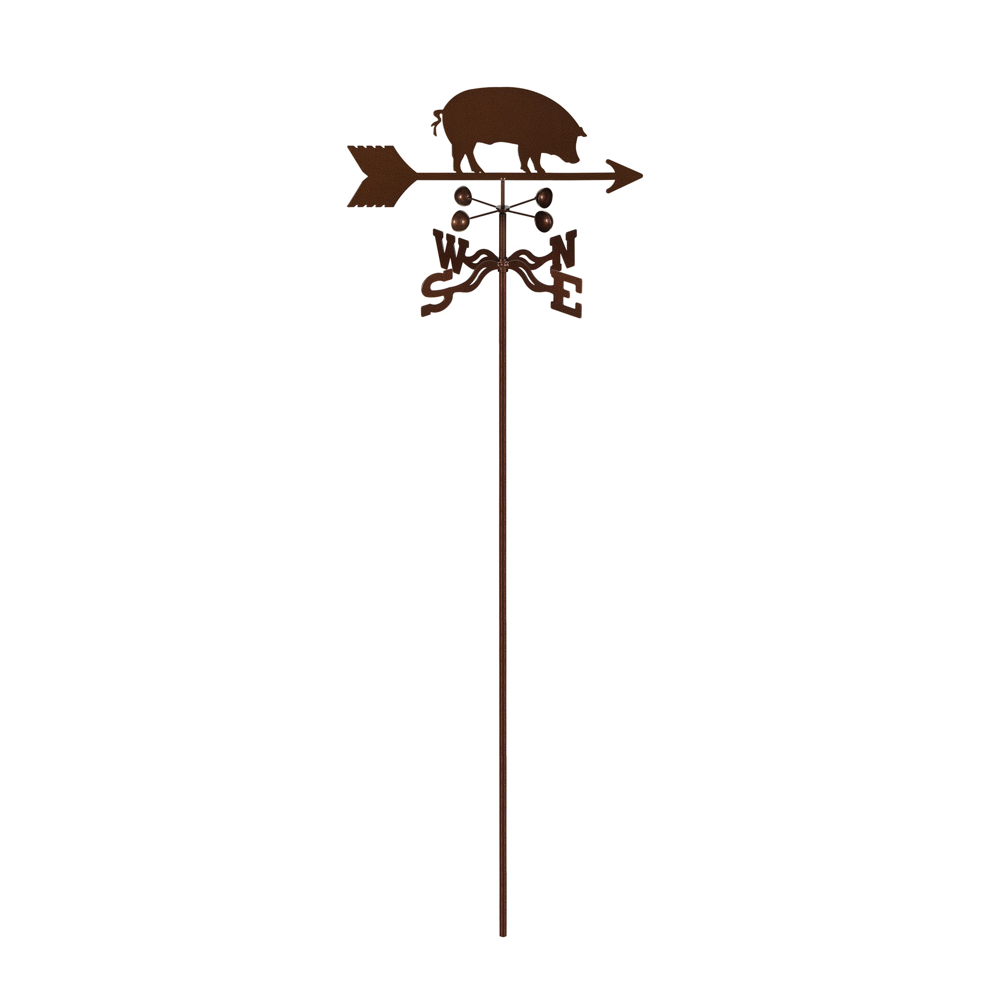 Pig Weathervane Garden Mount