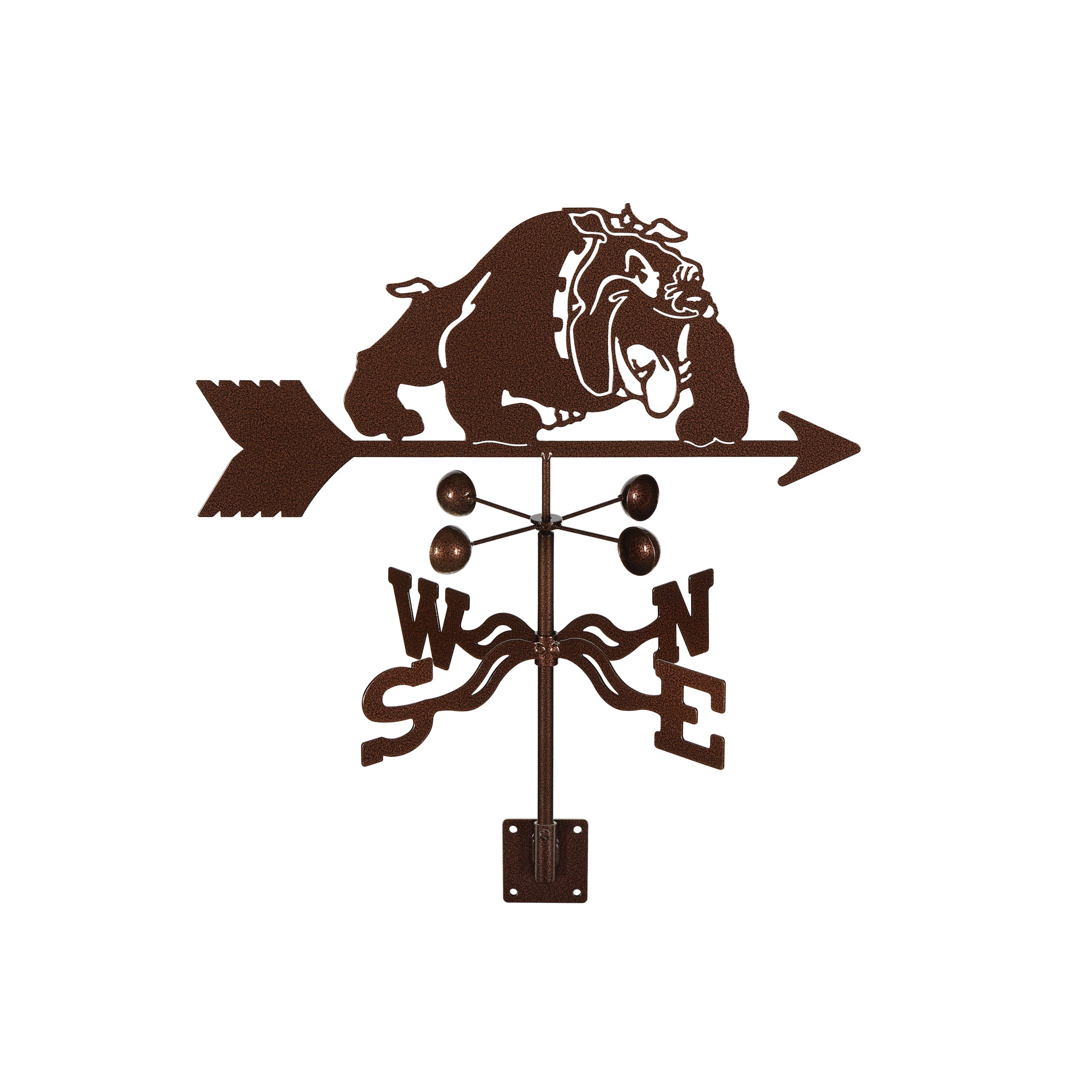 Bulldog Weathervane Post Mount