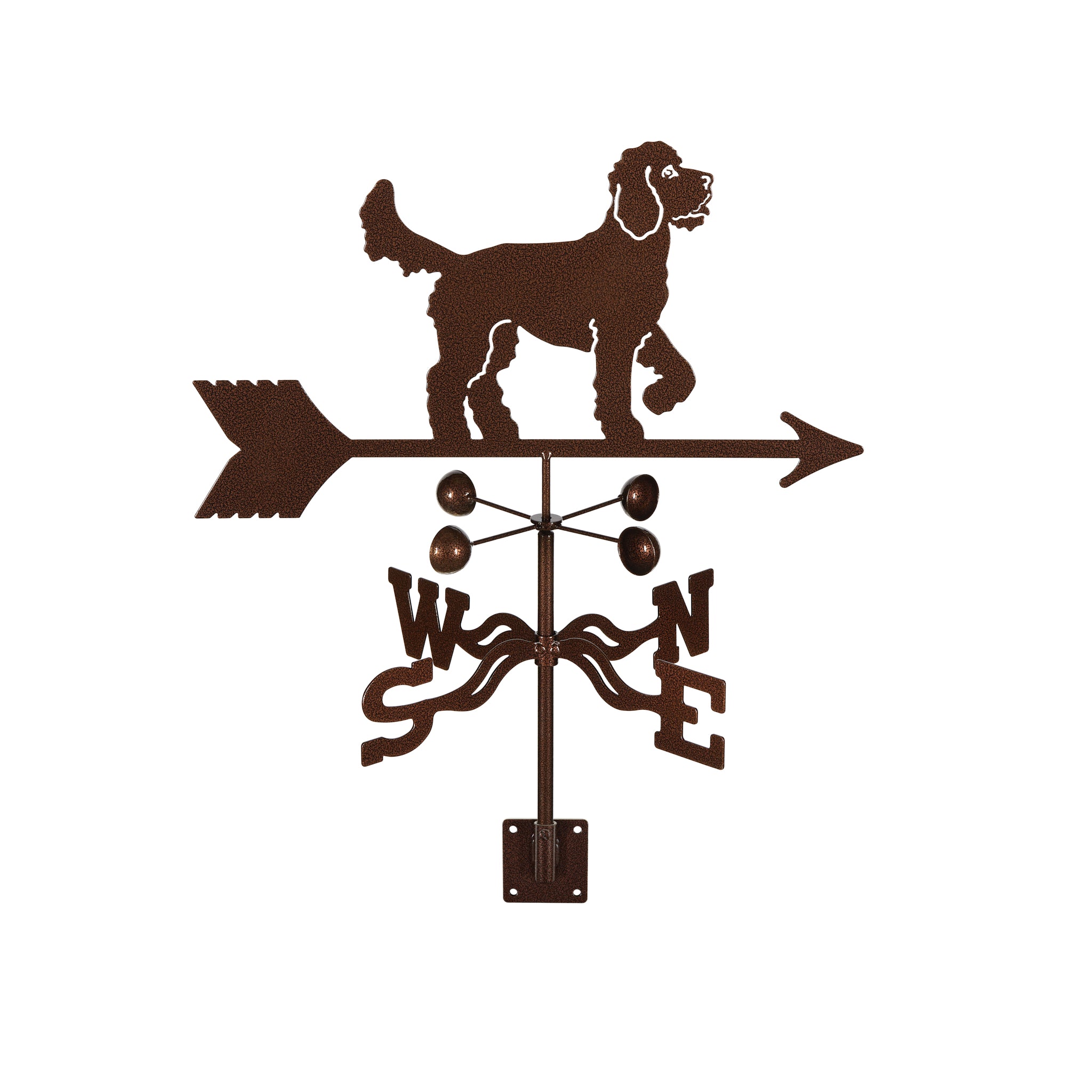 Golden Doodle Weathervane Post Mount