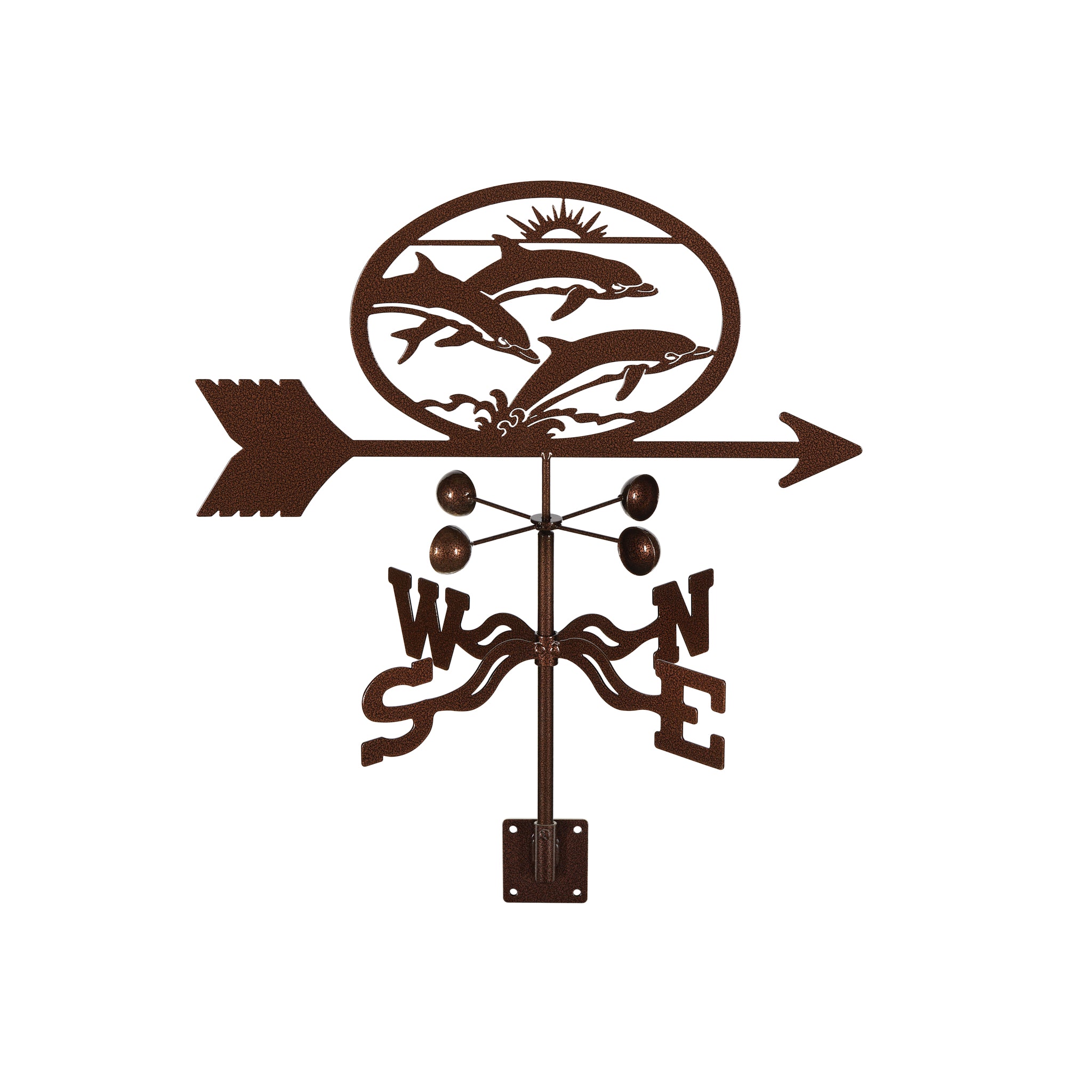 Dolphins Weathervane Post Mount