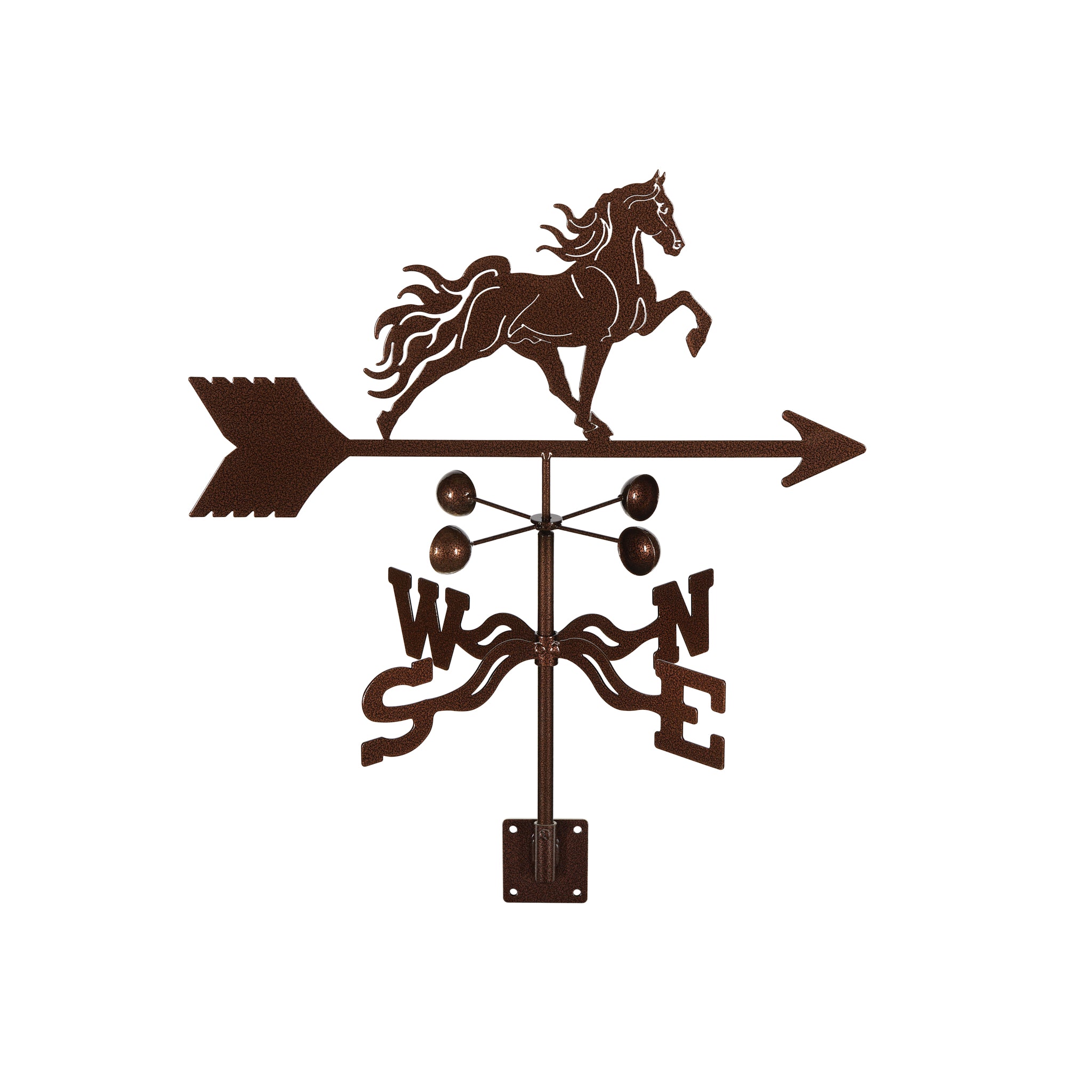 Tennessee Walker Horse Weathervane Post Mount