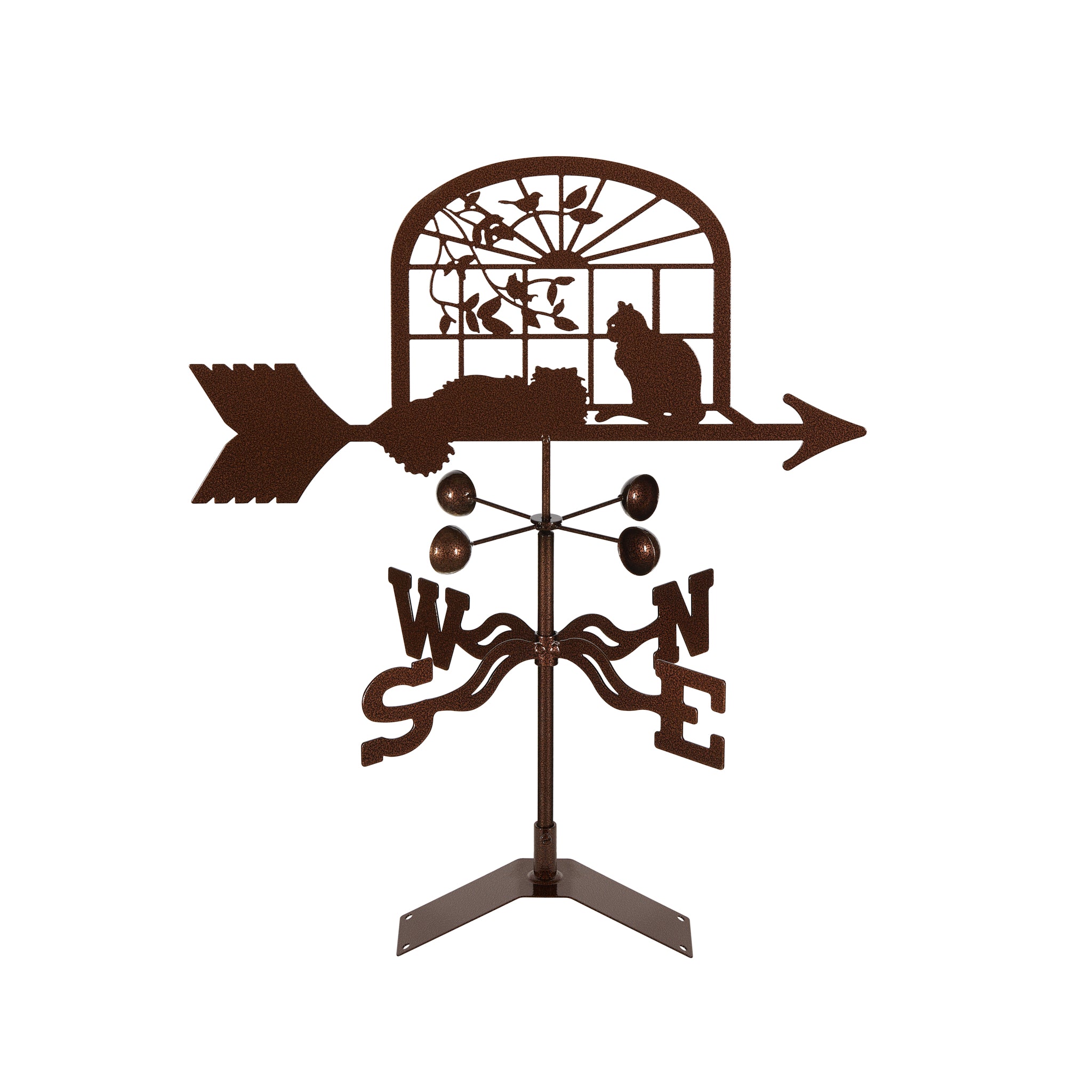Cats In Window Weathervane Roof Mount