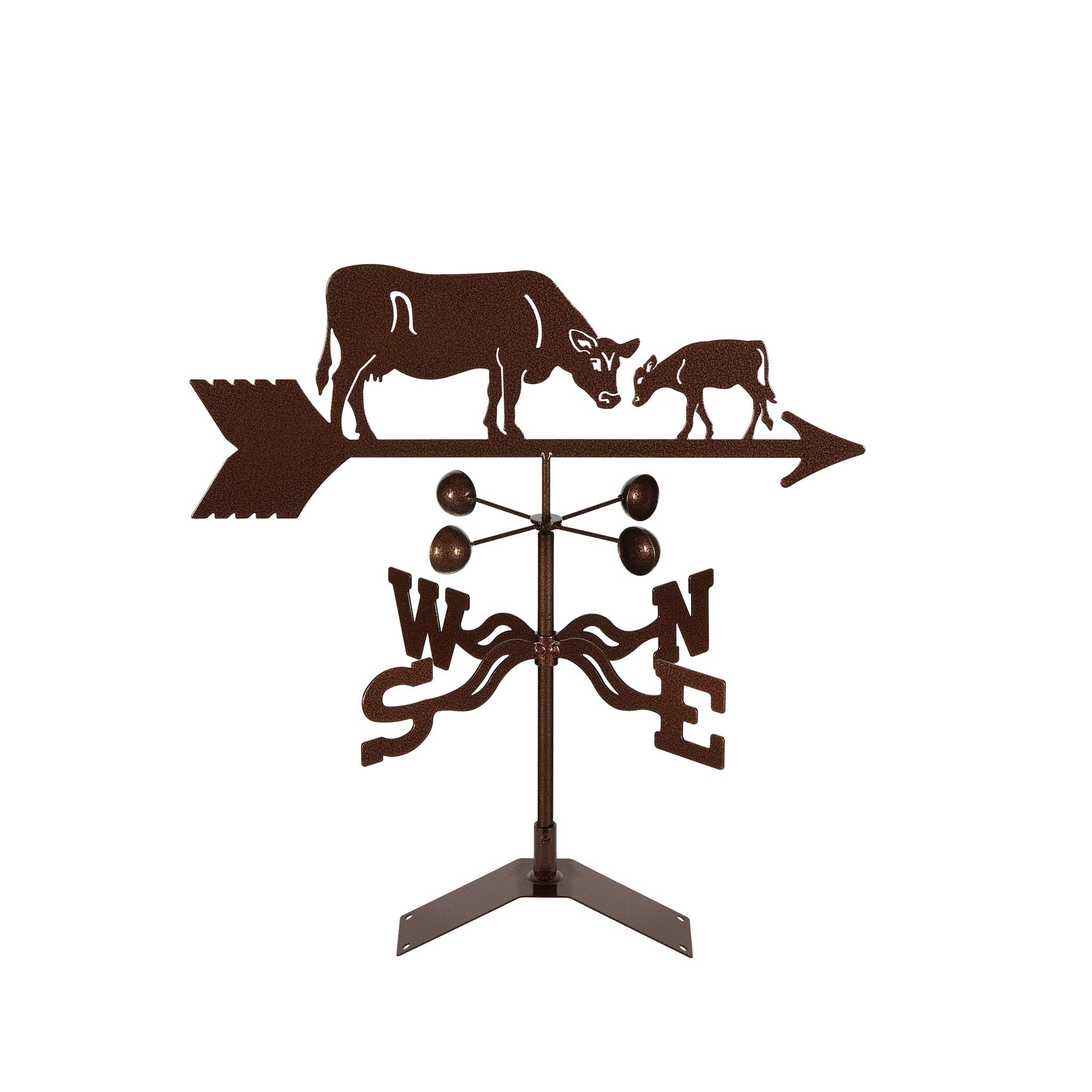 Cow with Calf Weathervane Roof Mount