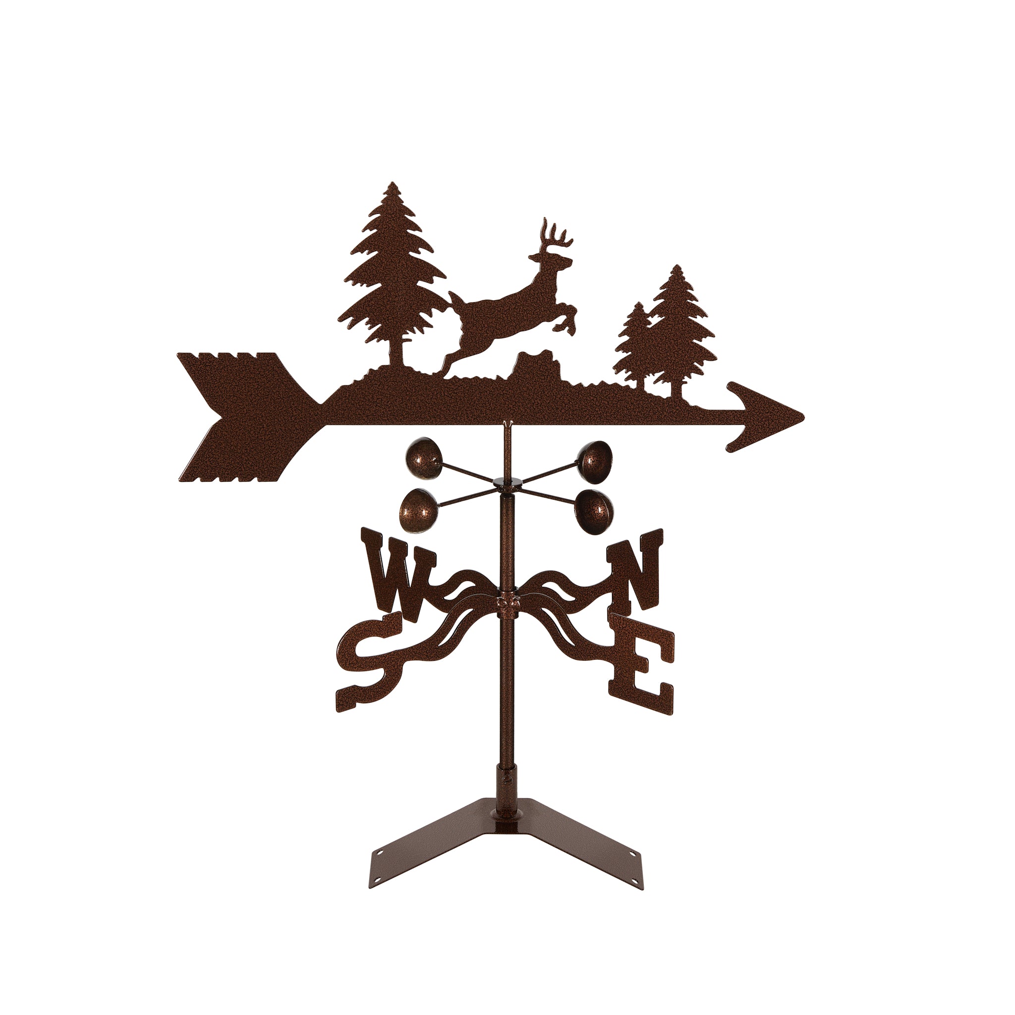 Jumping Deer Weathervane Roof Mount