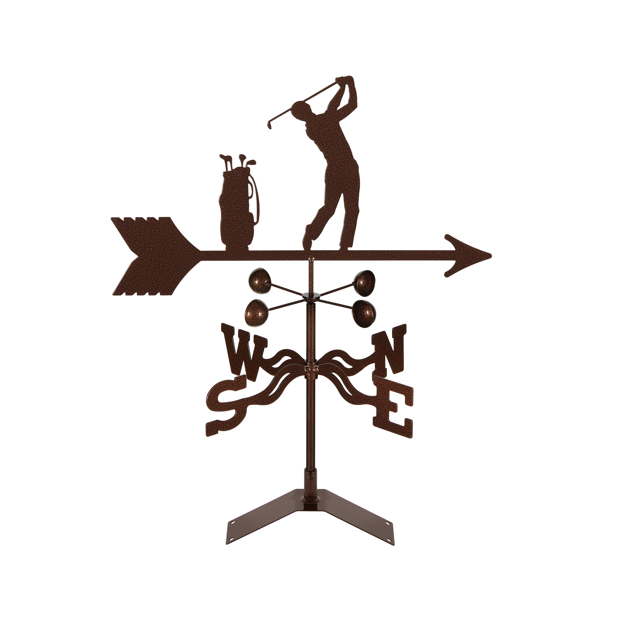 Male Golfer Weathervane Roof Mount