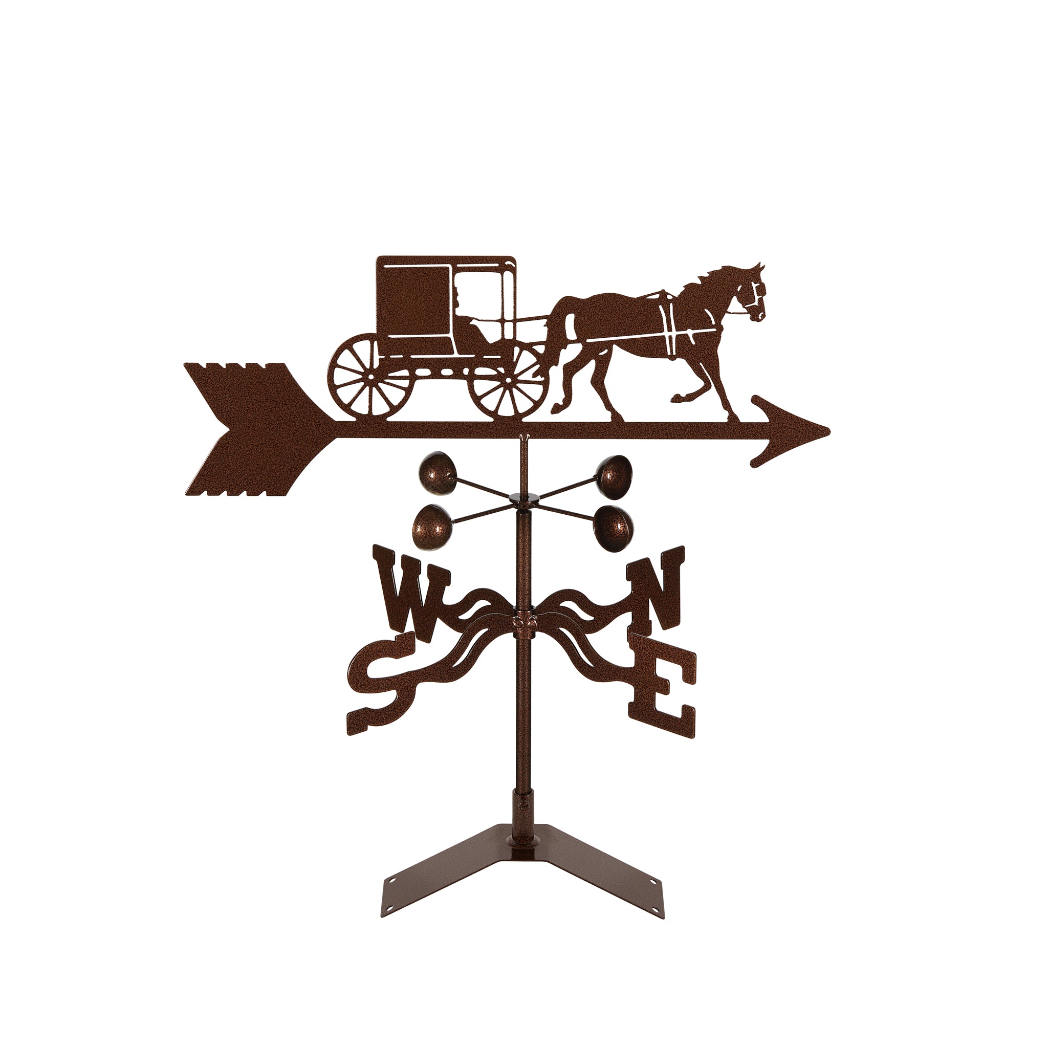 Amish Horse & Buggy Weathervane Roof Mount