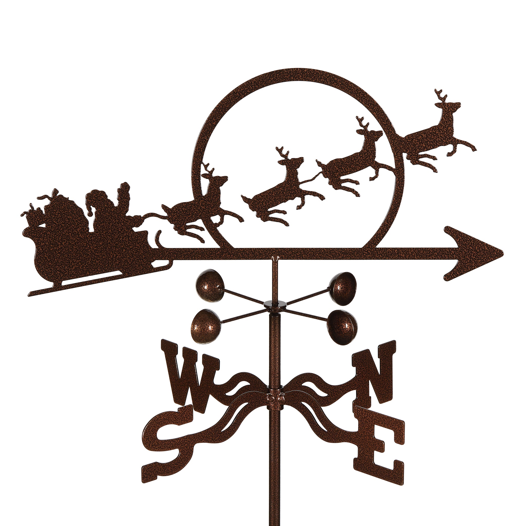Santa With Sleigh Weathervane