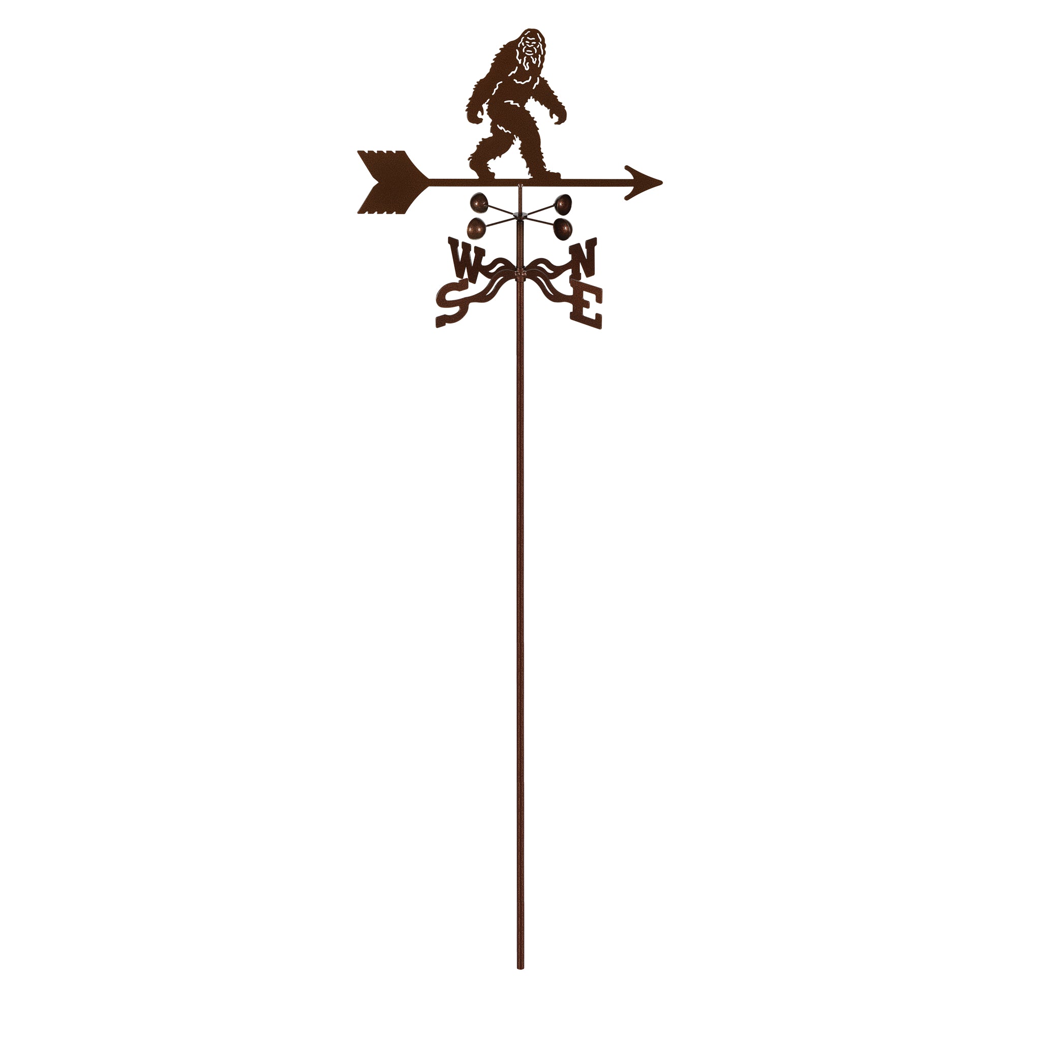 Sasquatch Weathervane Garden Mount