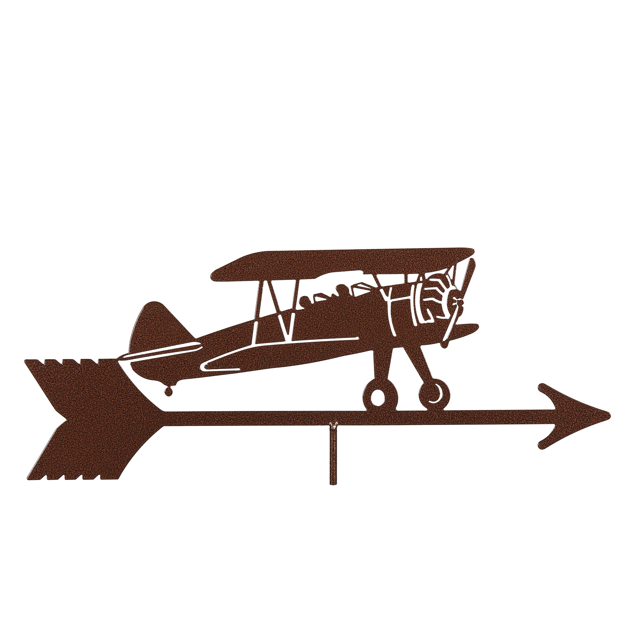 Bi-Plane Airplane Weathervane Top Only