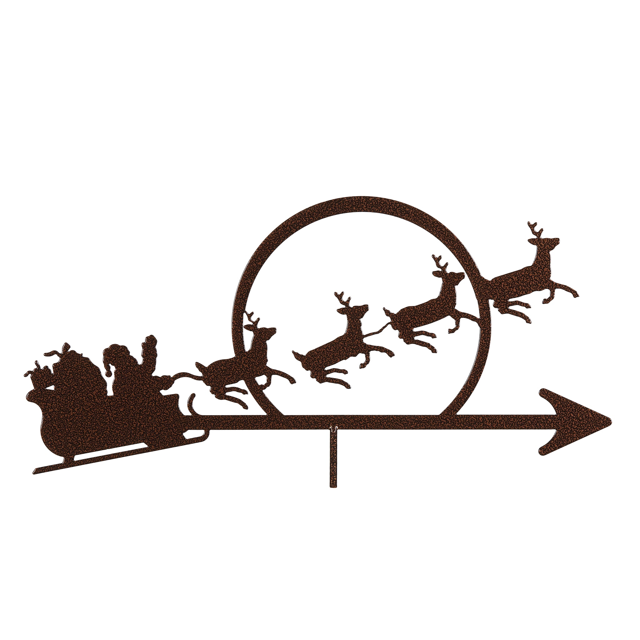Santa With Sleigh Weathervane Top Only