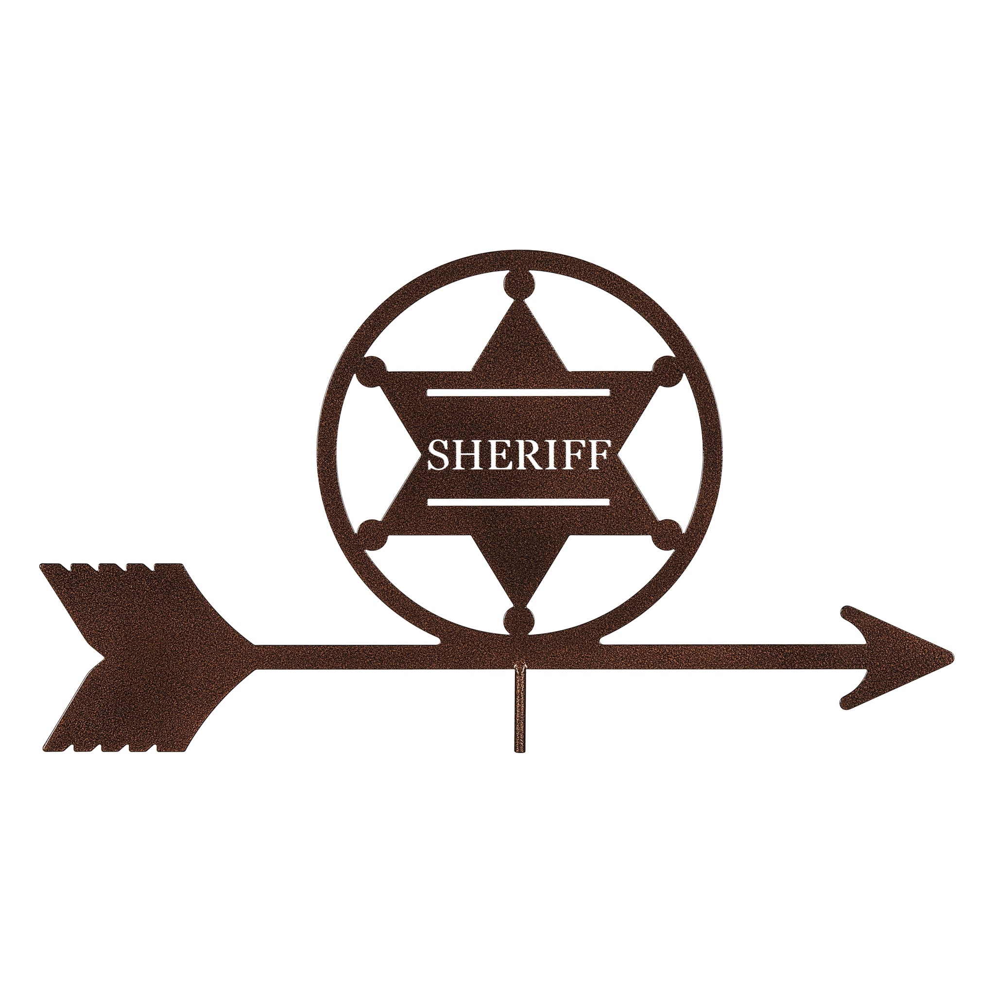 Sheriff 6 pt. Badge Weathervane Top Only