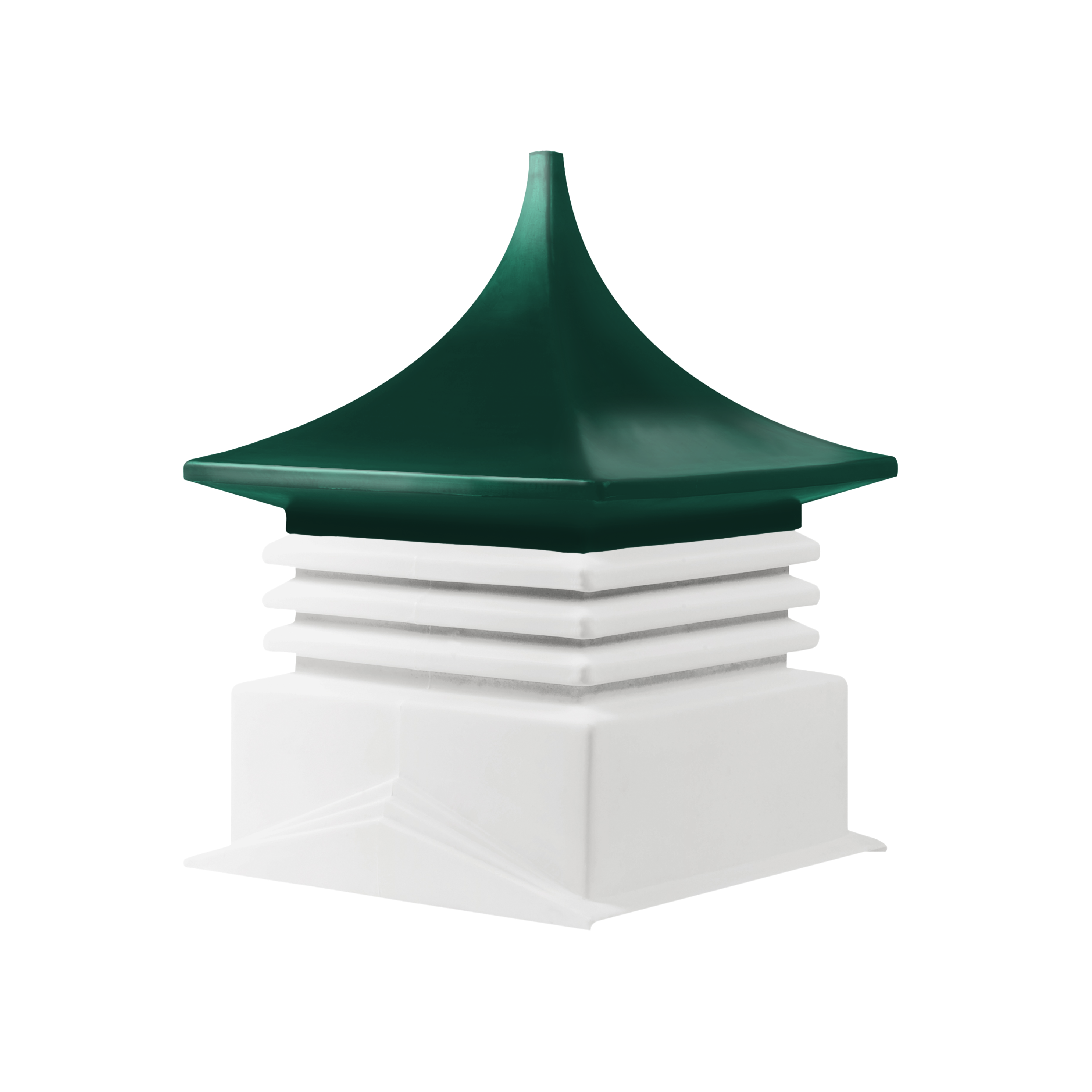 Cupola Green top, white base