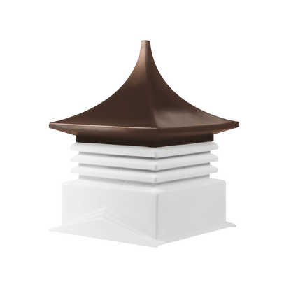 Cupola Brown top, white base