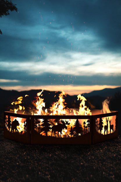 Hand-Crafted Portable Wilderness Fire Ring w/ WARRANTY