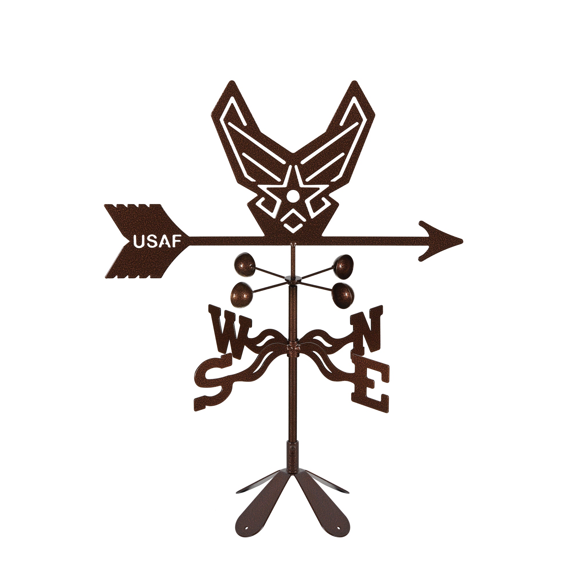 Air Force (New) Weathervane 4 Sided Mount