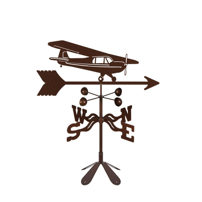 Hi-Wing Airplane Weathervane 4 Sided Mount