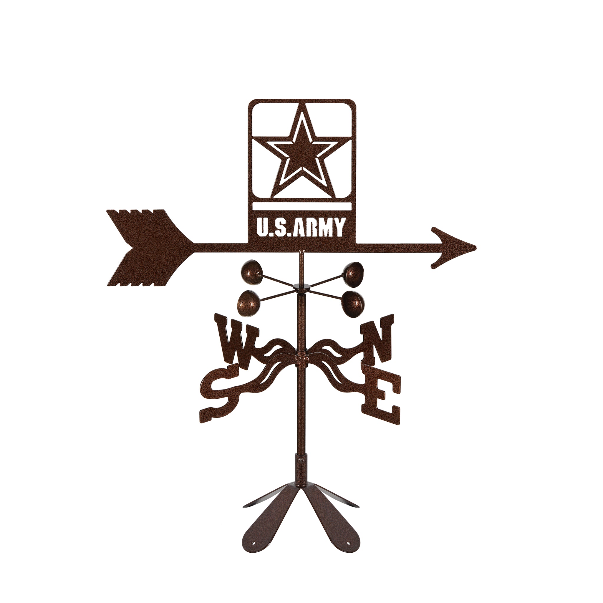Army (New) Weathervane 4 Sided Mount