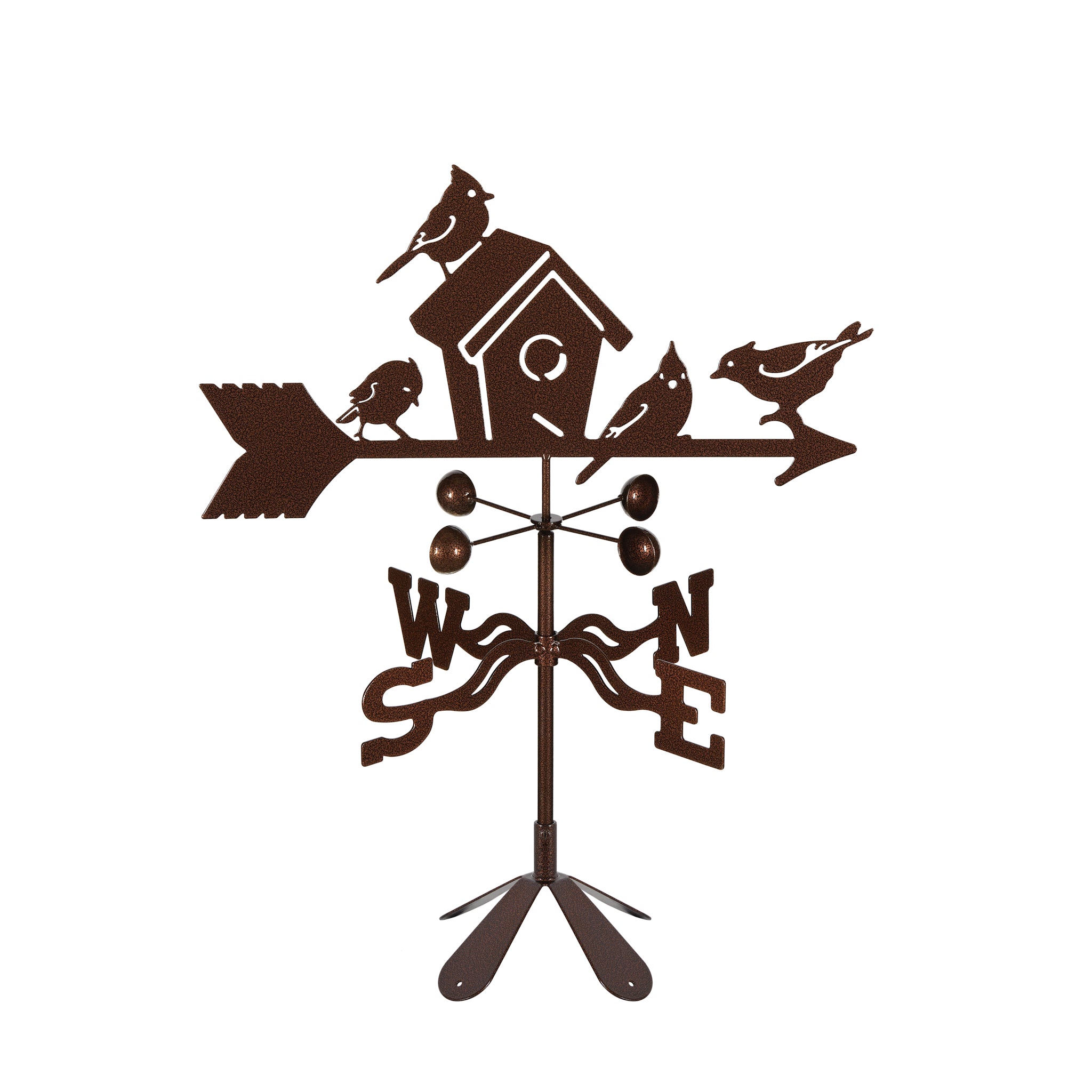 Birdhouse Weathervane 4 Sided Mount