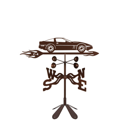 C4 Corvette Steel Weathervane (1984-1996) 4 Sided Mount
