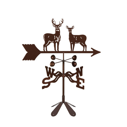 Standing Deer Weathervane 4 Sided Mount