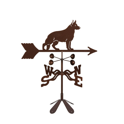 German Shepherd Weathervane 4 Sided Mount