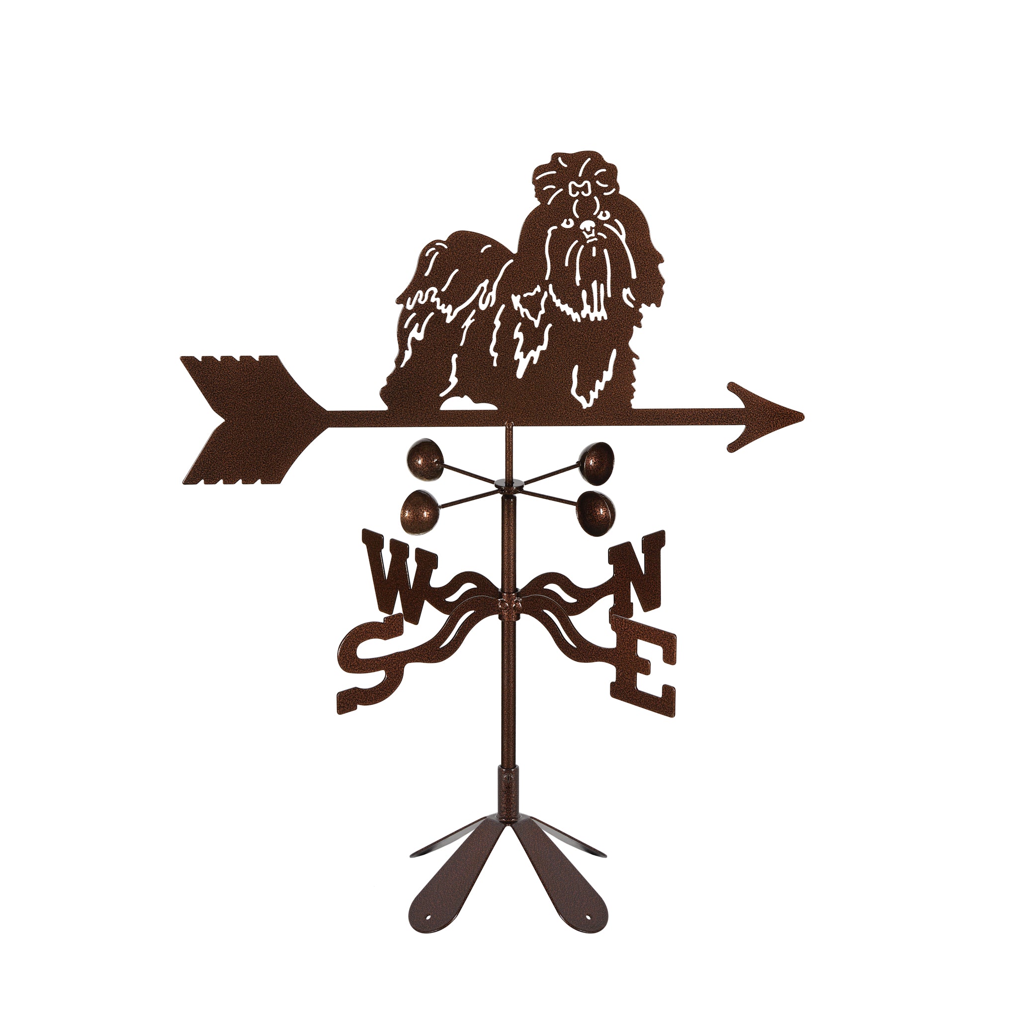 Shih Tzu Weathervane 4 Sided Mount