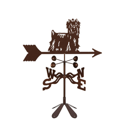 Yorkie Weathervane 4 Sided Mount