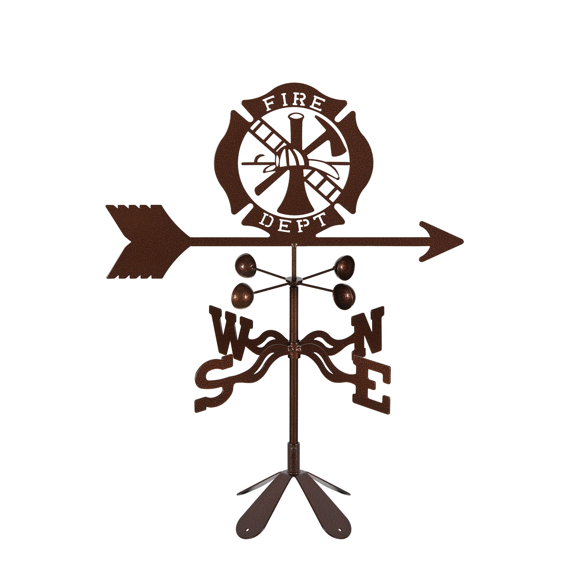 Fire Dept. Weathervane 4 Sided Mount